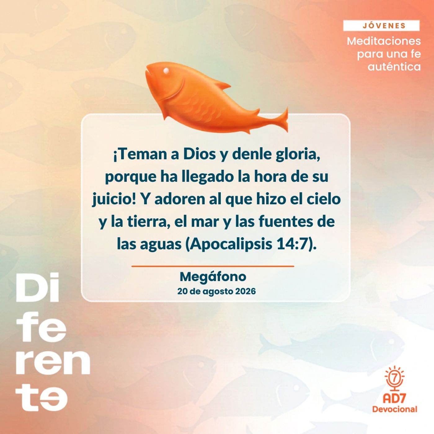 Megáfono ~ Devocional de Jóvenes ~ 20 de agosto 2026