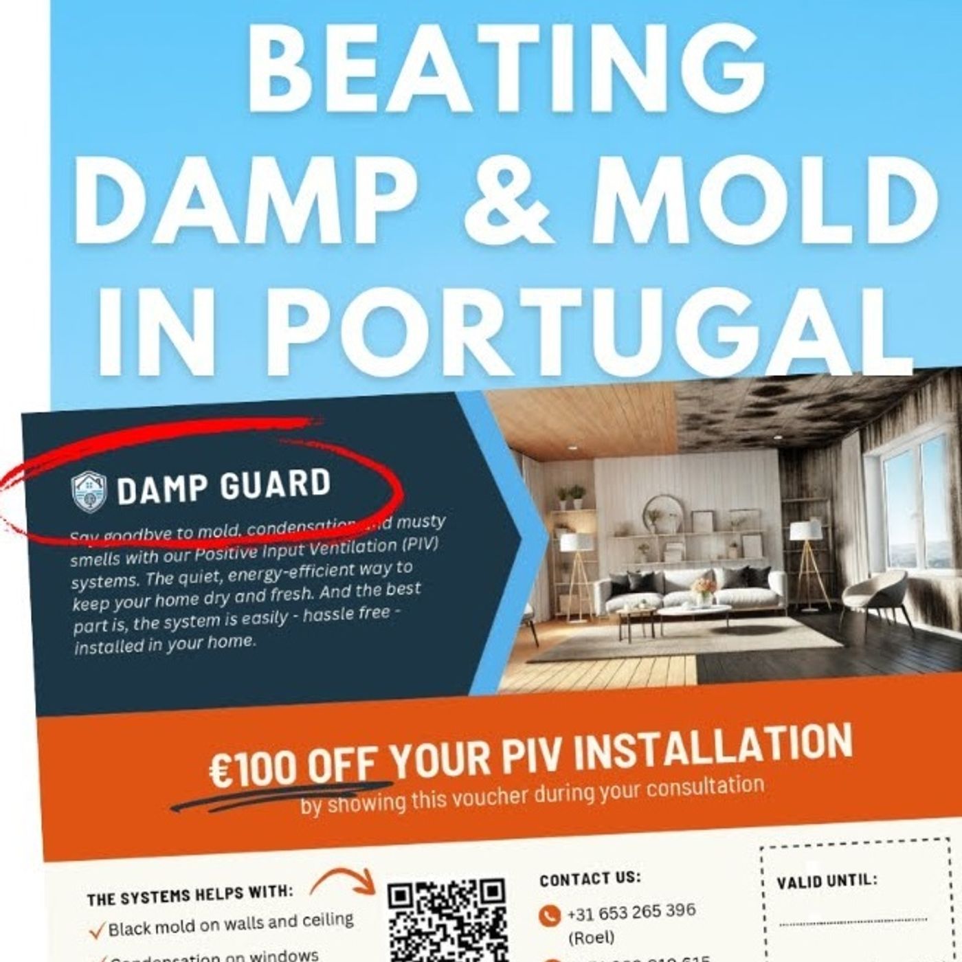 FREE Damp & Mold Fix Survey For Silver Coast, Portugal - Book Yours Now! #damp #mold #portugal