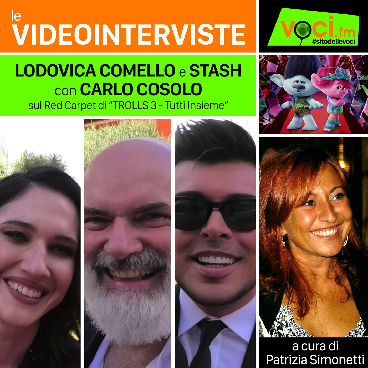 TROLLS 3: LODOVICA COMELLO e STASH con CARLO COSOLO sul Red Carpet - clicca play e ascolta l'intervista episode artwork