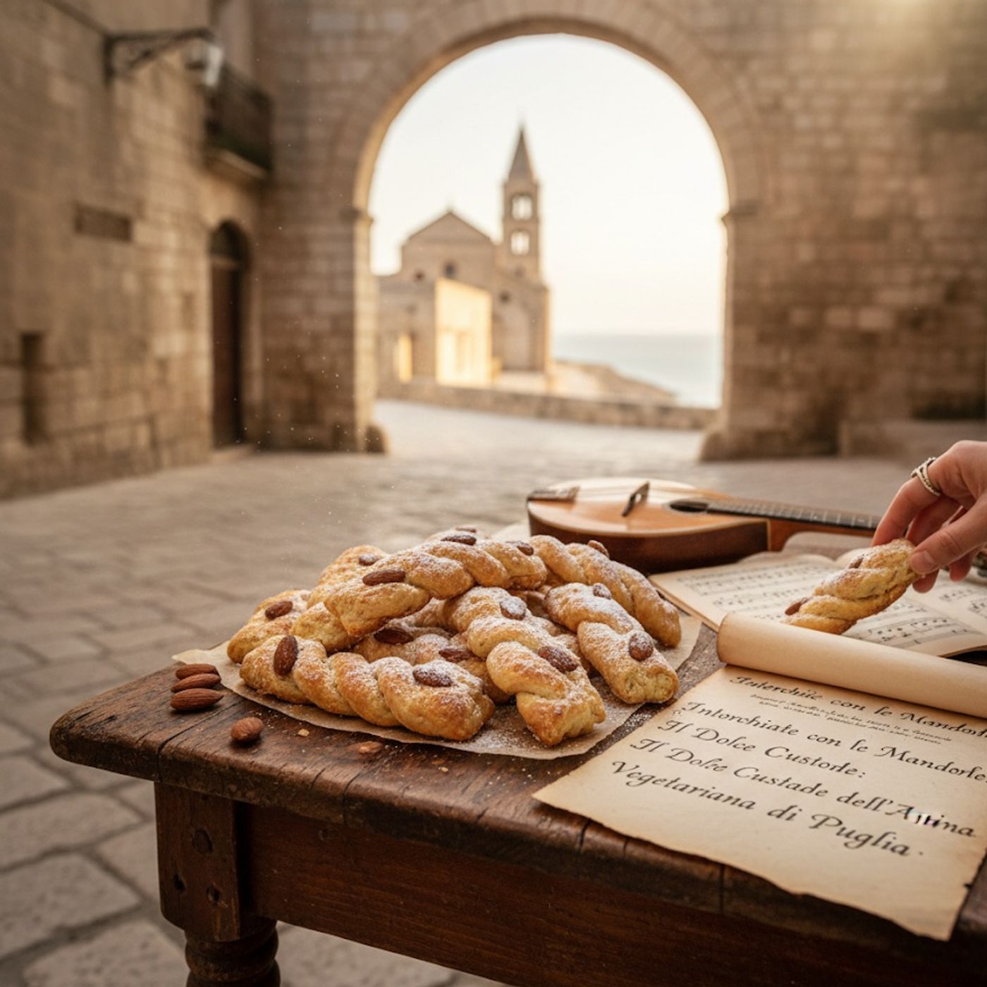 Intorchiate con le Mandorle: Il Dolce Custode dell'Anima Vegetariana di Puglia