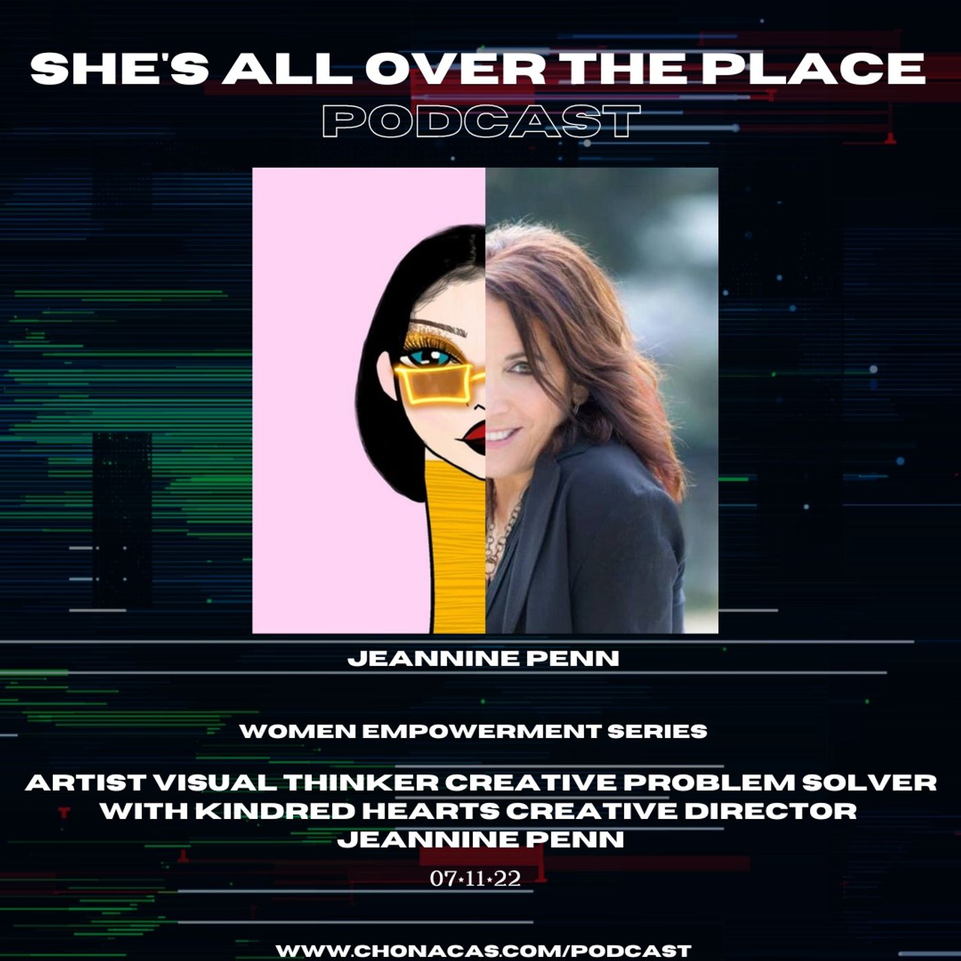 Artist Visual Thinker Creative Problem Solver with Kindred Hearts Creative Director Jeannine Penn episode artwork