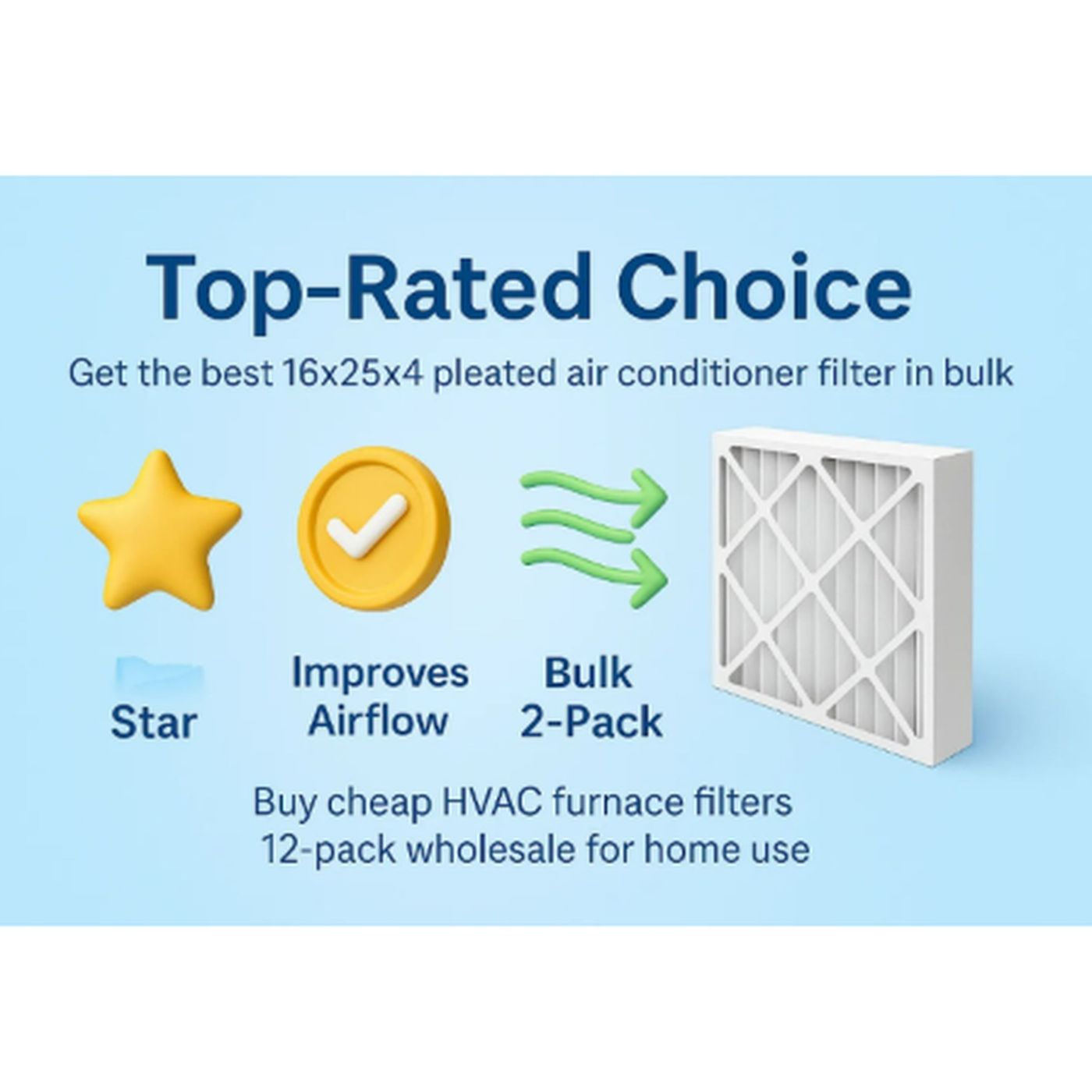 Top-Rated Choice: Best 16x25x4 Pleated Air Conditioner Filter Bulk – Buy Cheap HVAC Furnace Filters 12-Pack Wholesale for Home Use episode artwork