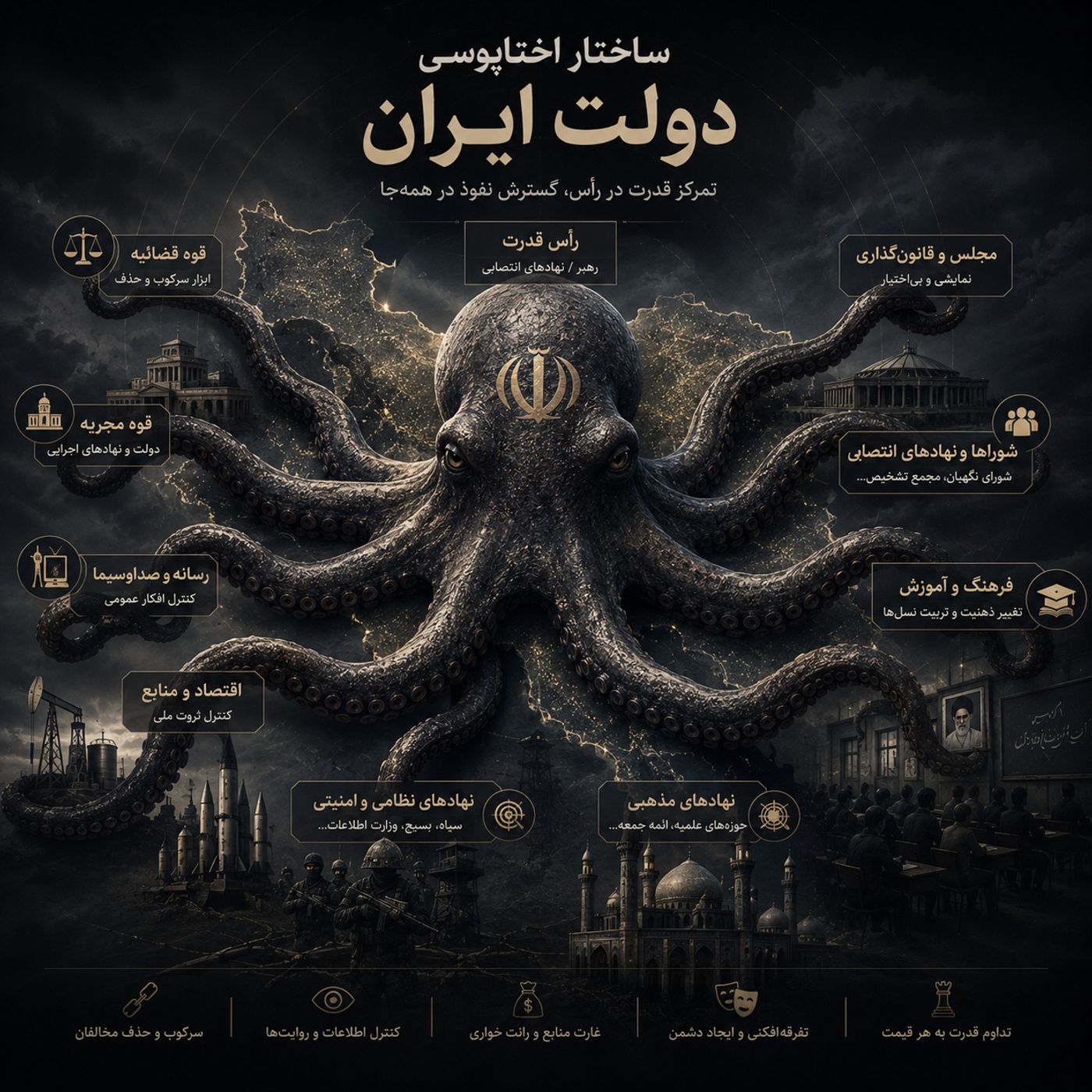 ساختار اختاپوسی حکومت ایران(جافی)