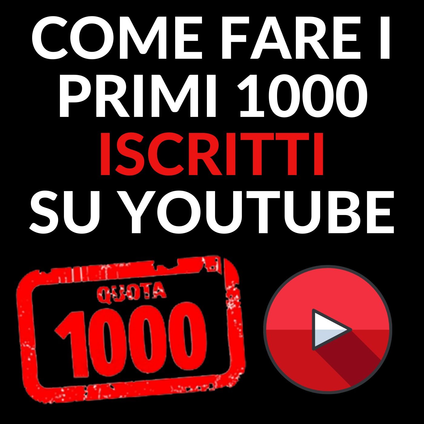 Come fare I Primi Mille Iscritti su Youtube (METODO GARANTITO)