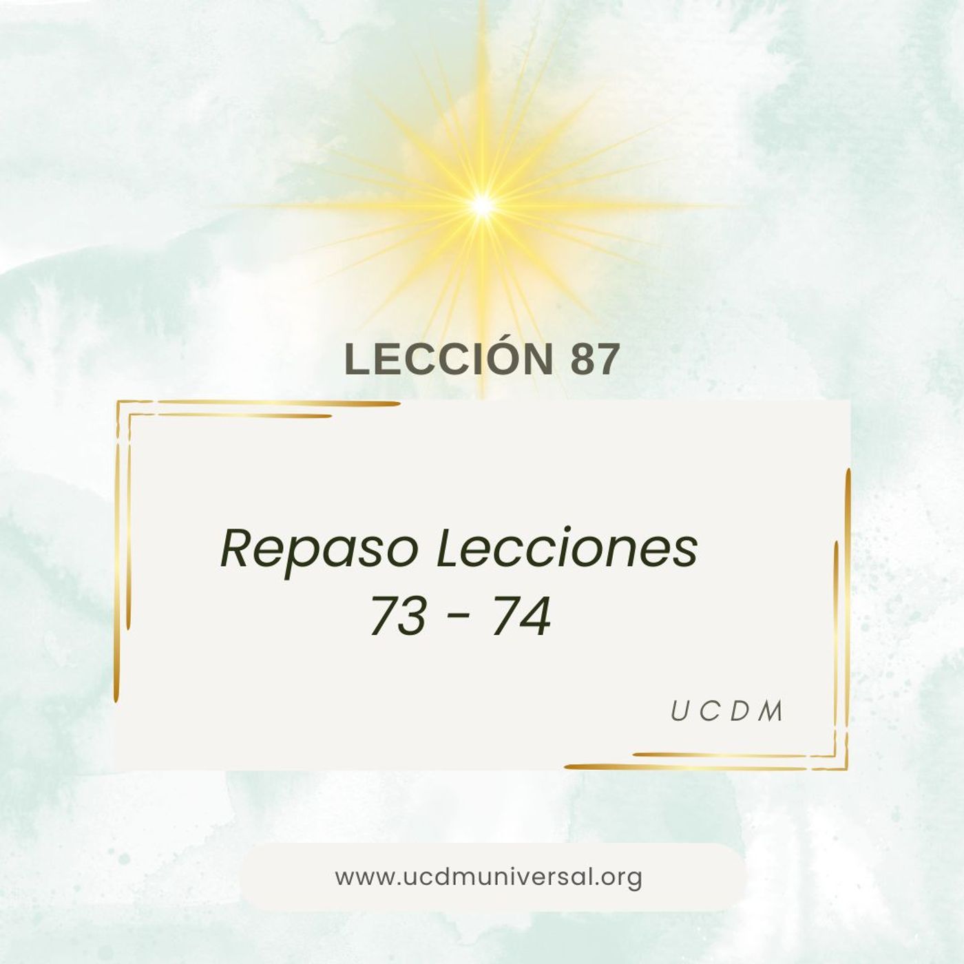 UCDM Universal LECCIÓN DEL DÍA