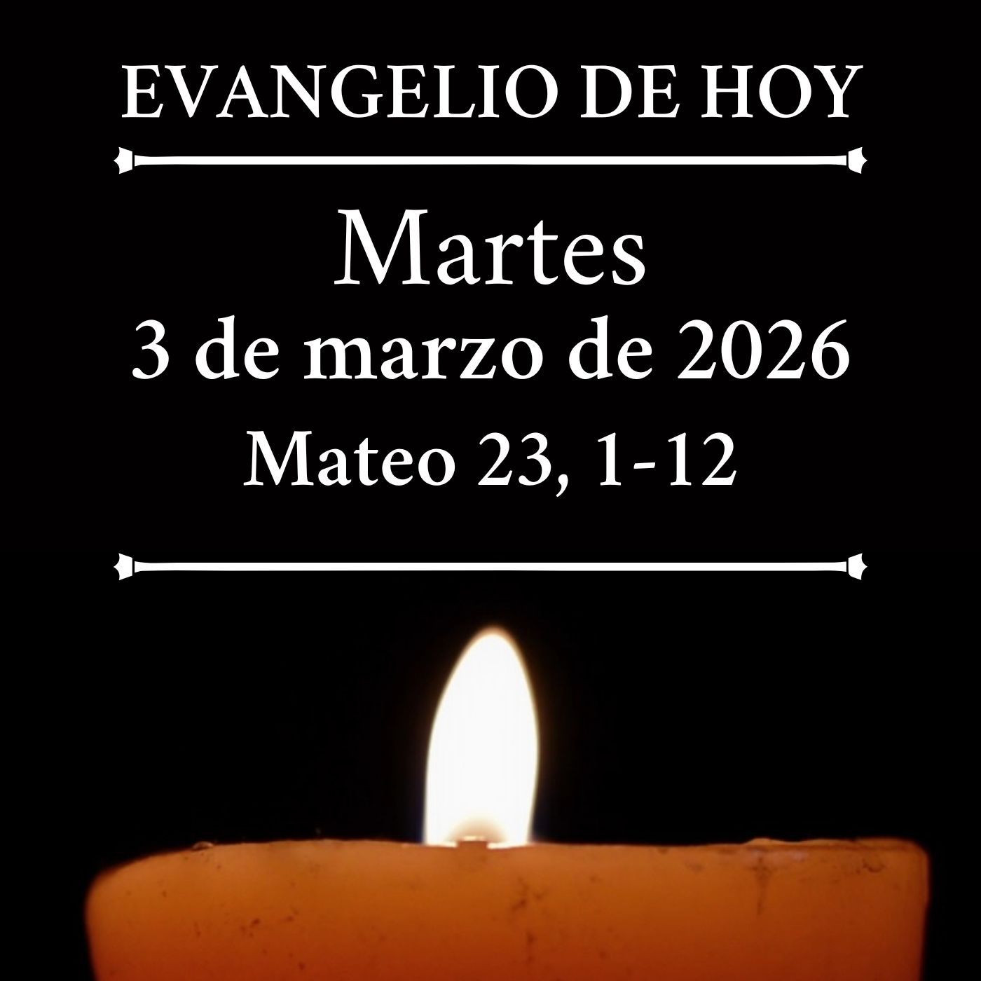 Evangelio del martes 3 marzo de 2026 - Uno solo es vuestro Padre, el del cielo episode artwork