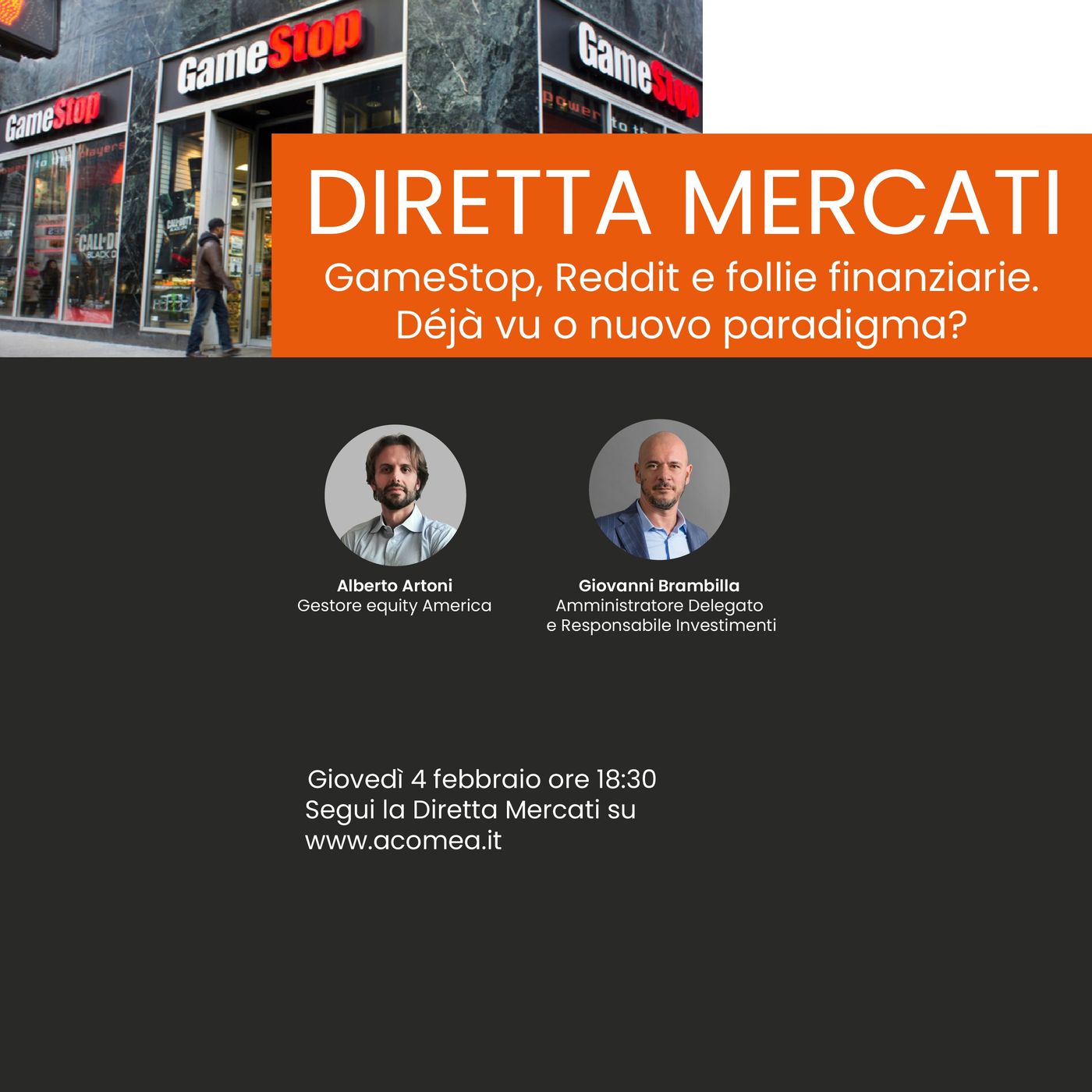 AcomeA SGR - Diretta Mercati