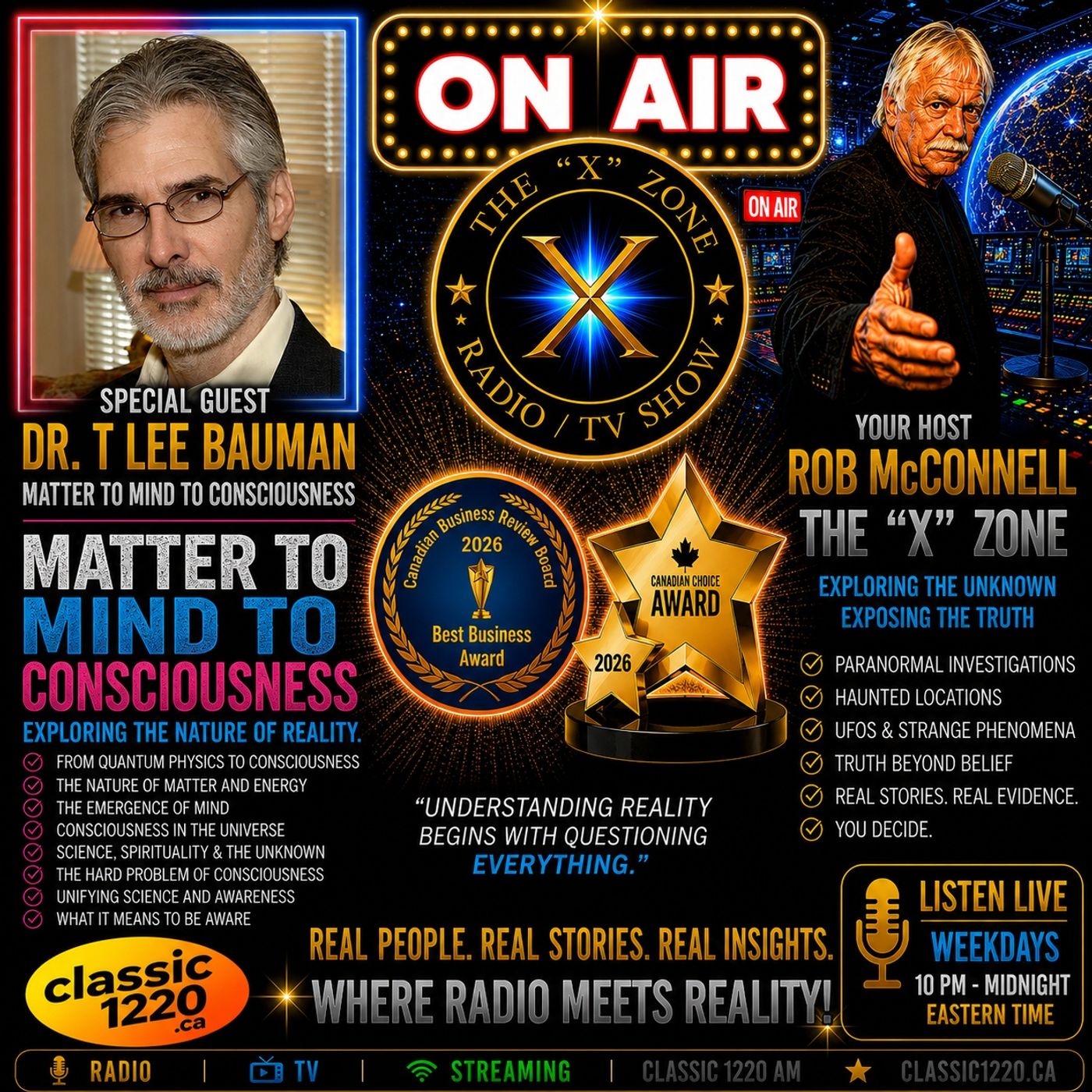 Rob McConnell Interviews - DR. T LEE BAUMAN - Matter to Mind to Consciousness episode artwork