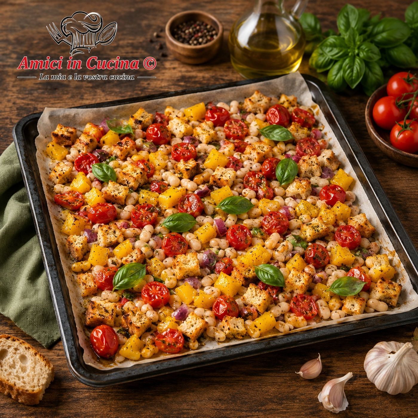 Panzanella Croccante al Forno con Cannellini: Ricetta Estiva Facile e Gustosa episode artwork