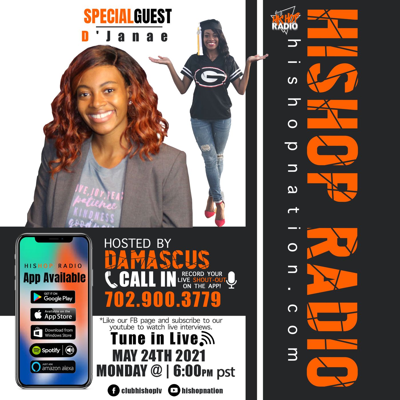 EPISODE 75  - HIS HOP NATION  - D'janae on His Hop Radio episode artwork