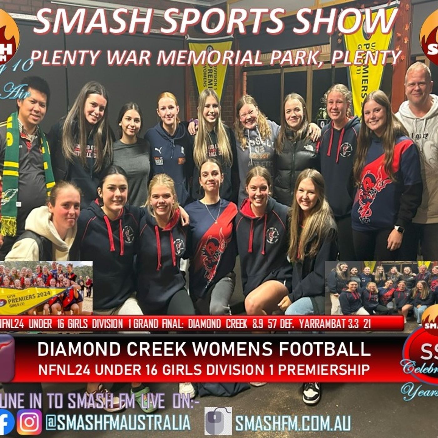 SSS10THYR: Diamond Creek WFC NFNL24 U16 Girls Premiership Interviews 260824 episode artwork