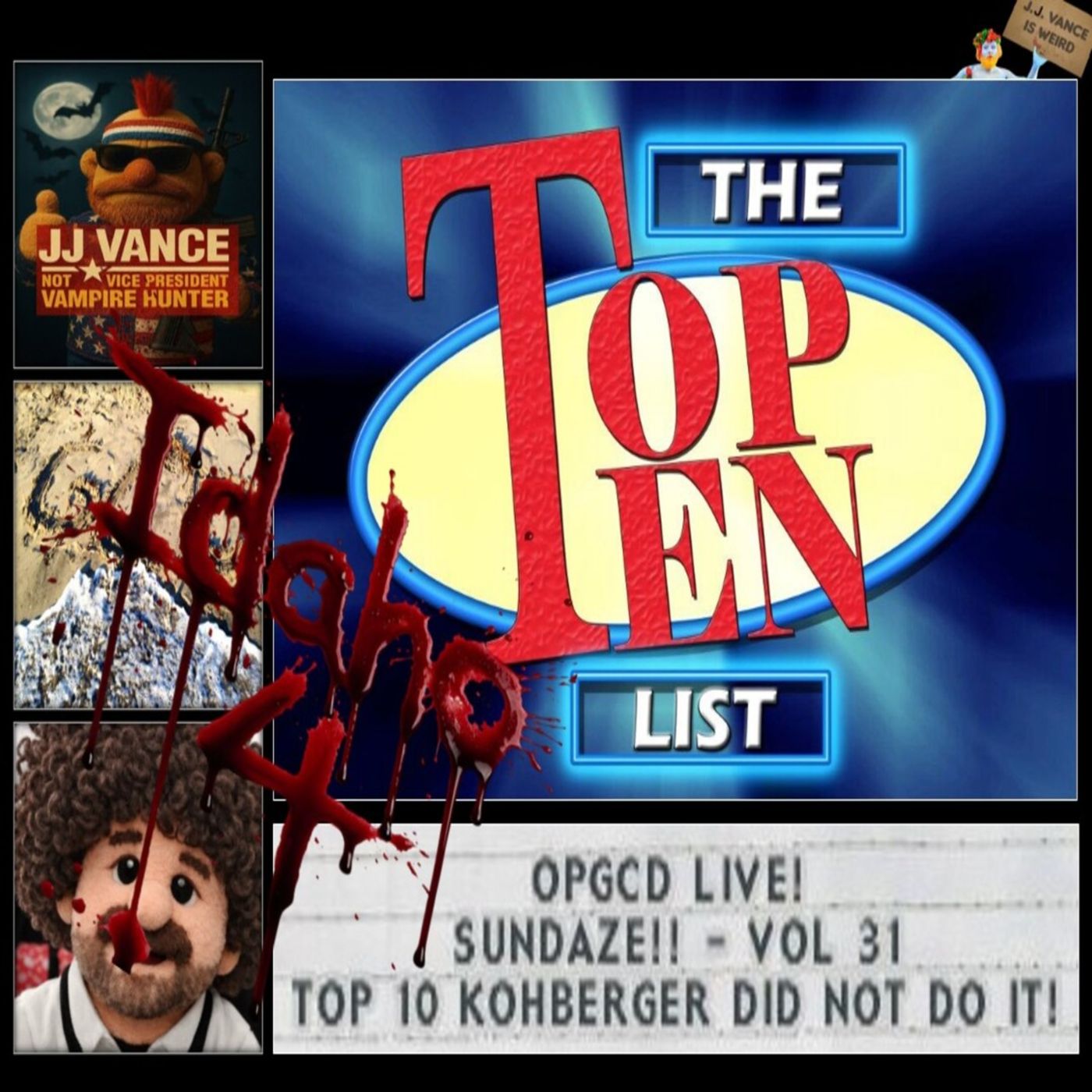 OpGCD Live! Sundaze!! - Vol 31 - Top 10 List: Bryan Kohberger Did NOT Do It! - FREE PATREON PREVIEW