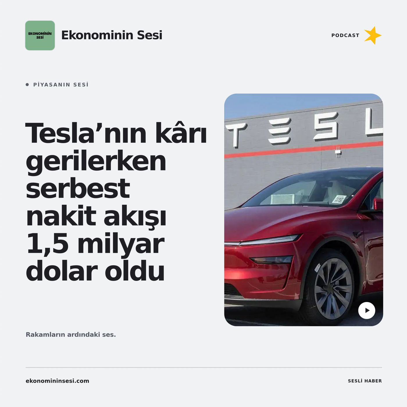 Tesla’nın kârı gerilerken serbest nakit akışı 1,5 milyar dolar oldu