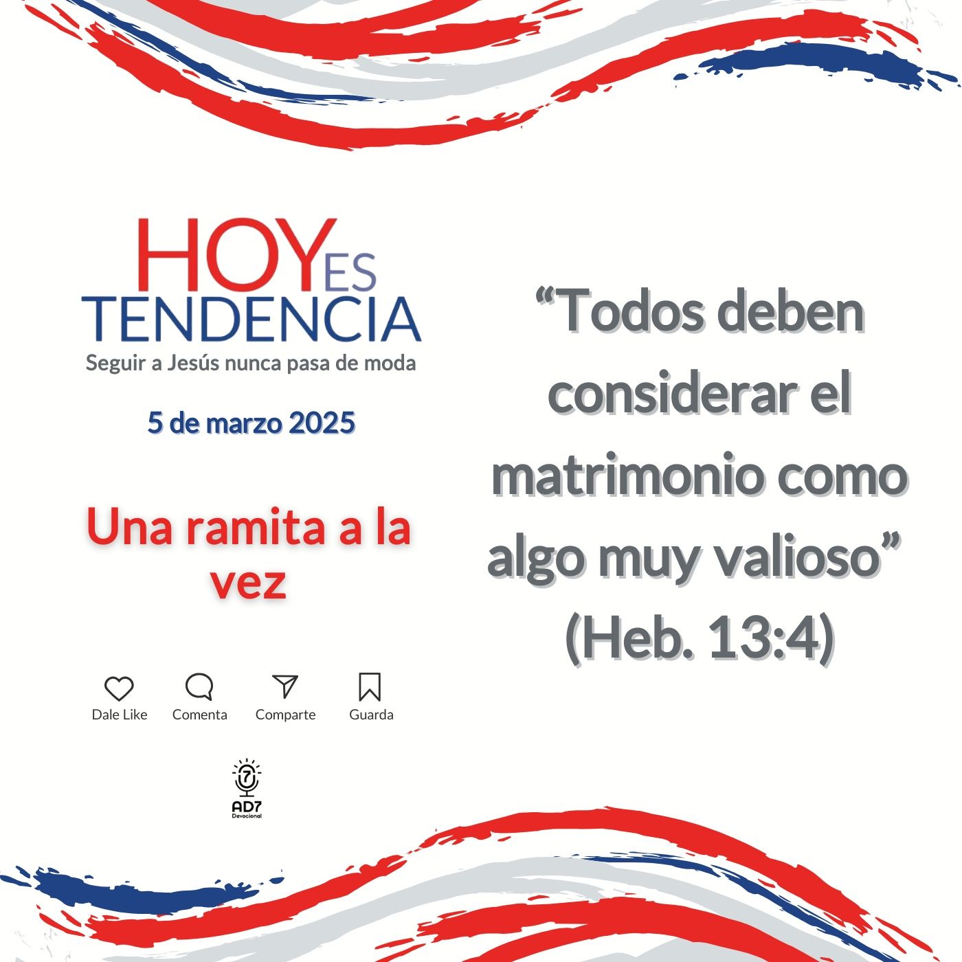 Una ramita a la vez ~ Devocional de Jóvenes ~ 6 de marzo 2025