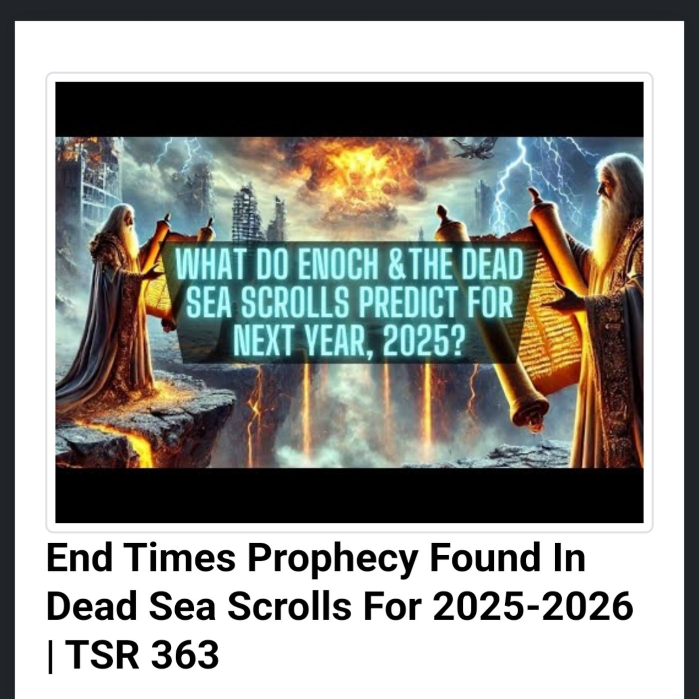 End Times Prophecy Found In Dead Sea Scrolls For 2025-2026 | TSR 363 episode artwork