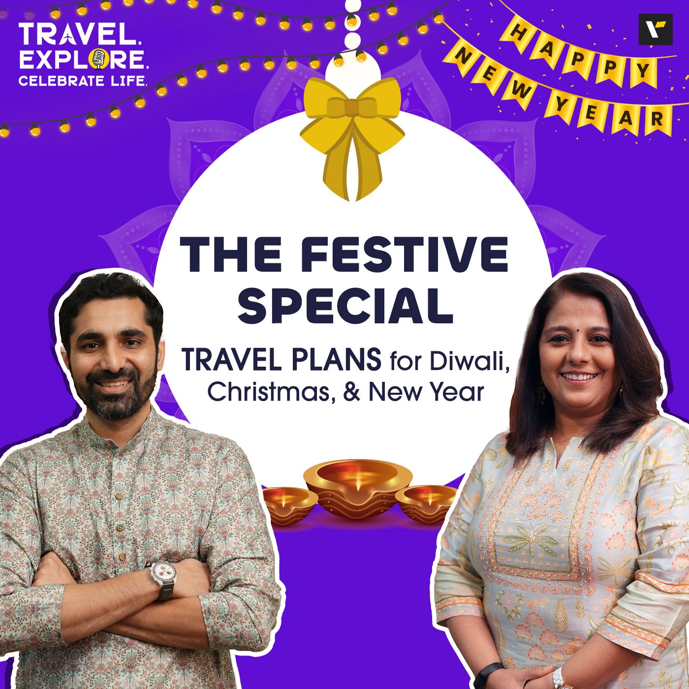 cover of episode 🎉🎄✨ The Festive Special: TRAVEL PLANS for Diwali, Christmas, and New Year | TECL Podcast with Neil and Sunila