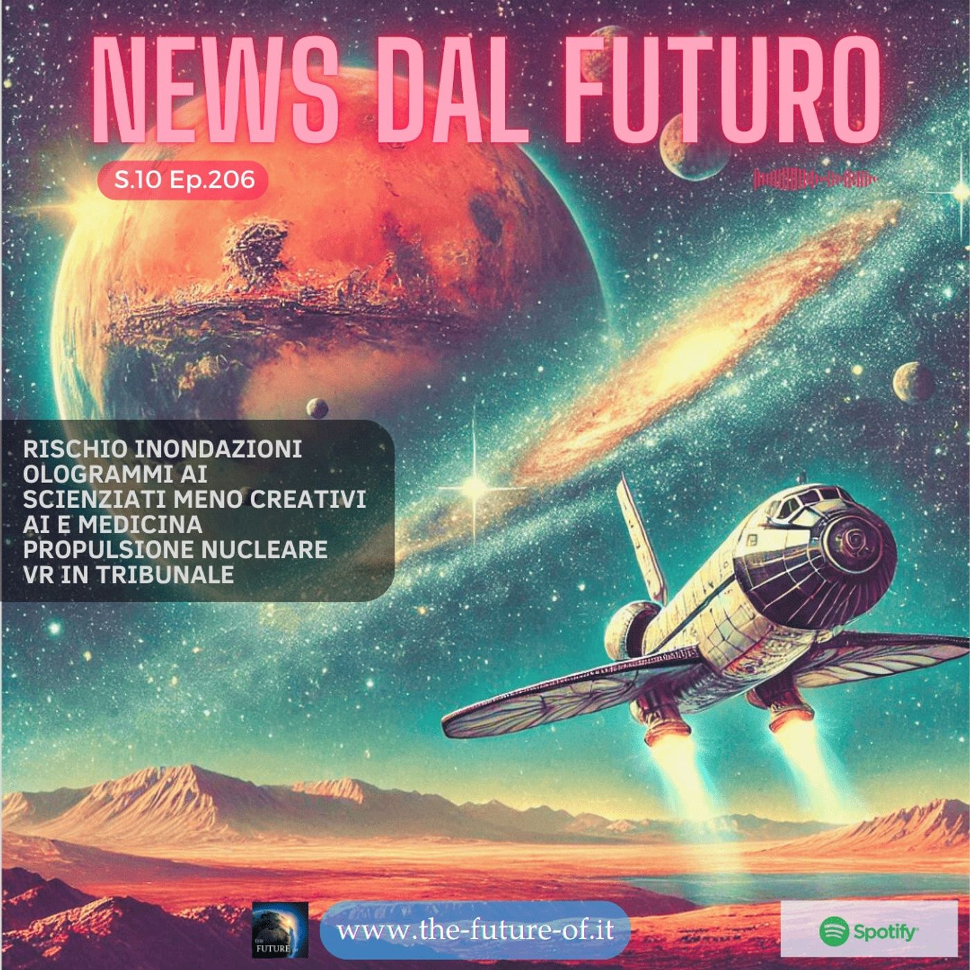 S.10 Ep.206 Ologrammi AI - propulsione nucleare - VR in aula episode artwork