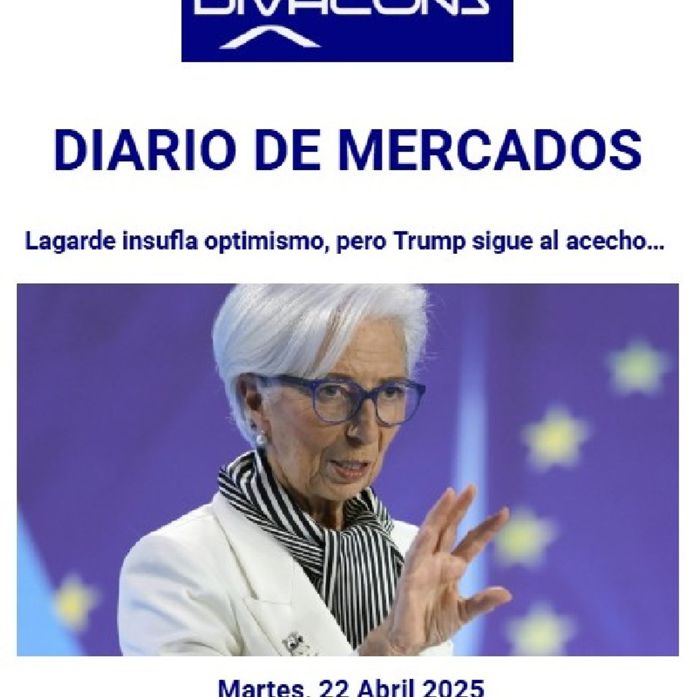 PODCAST en abierto DIARIO DE MERCADOS Martes 22 Abril 2025 episode artwork