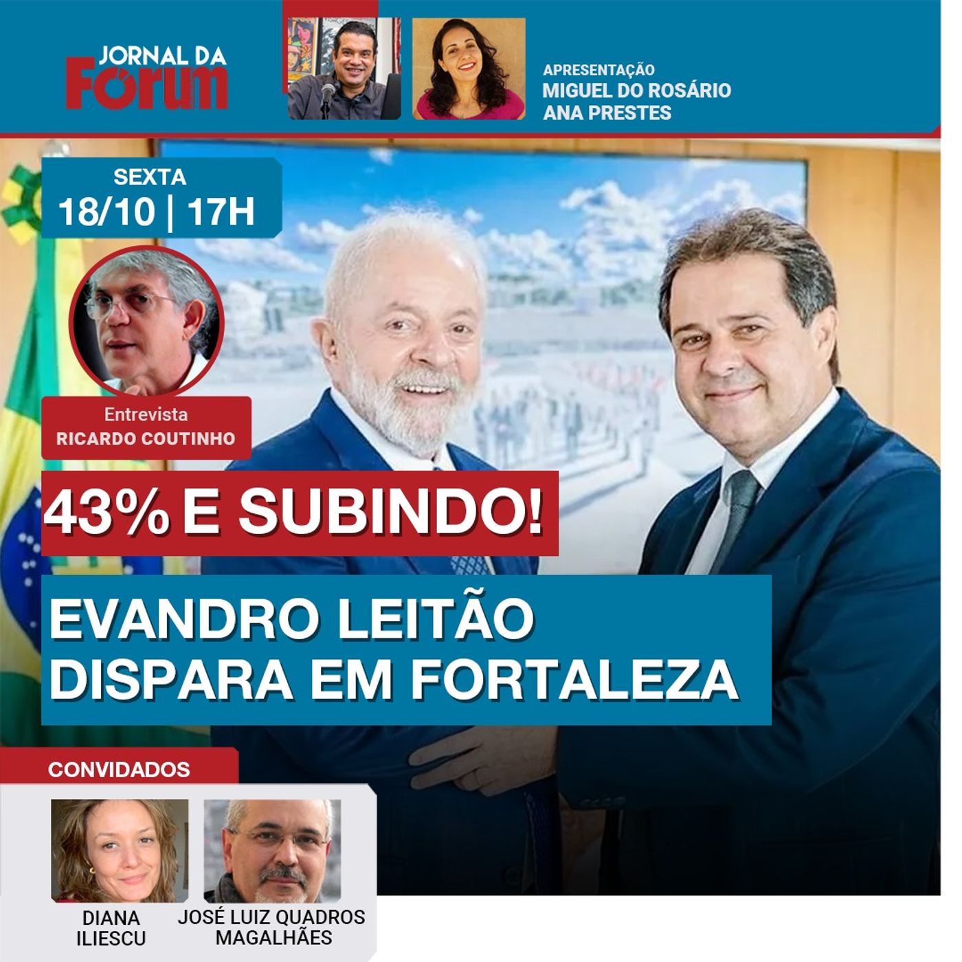 Evandro ultrapassa André em Fortaleza | Brics Kazan 2024: Discursos fortes de Xi Jinping e Lula episode artwork