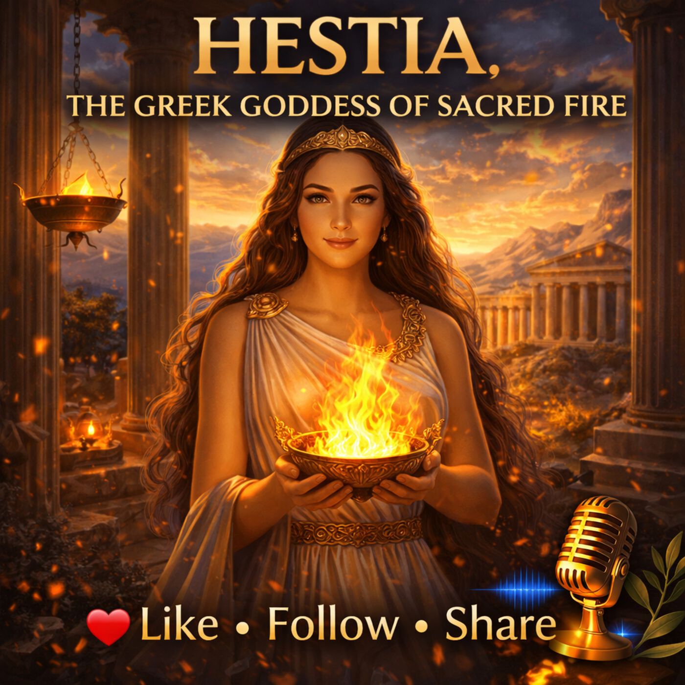 EPISODE 21: Hestia, the Greek Goddess of Sacred Fire. episode artwork