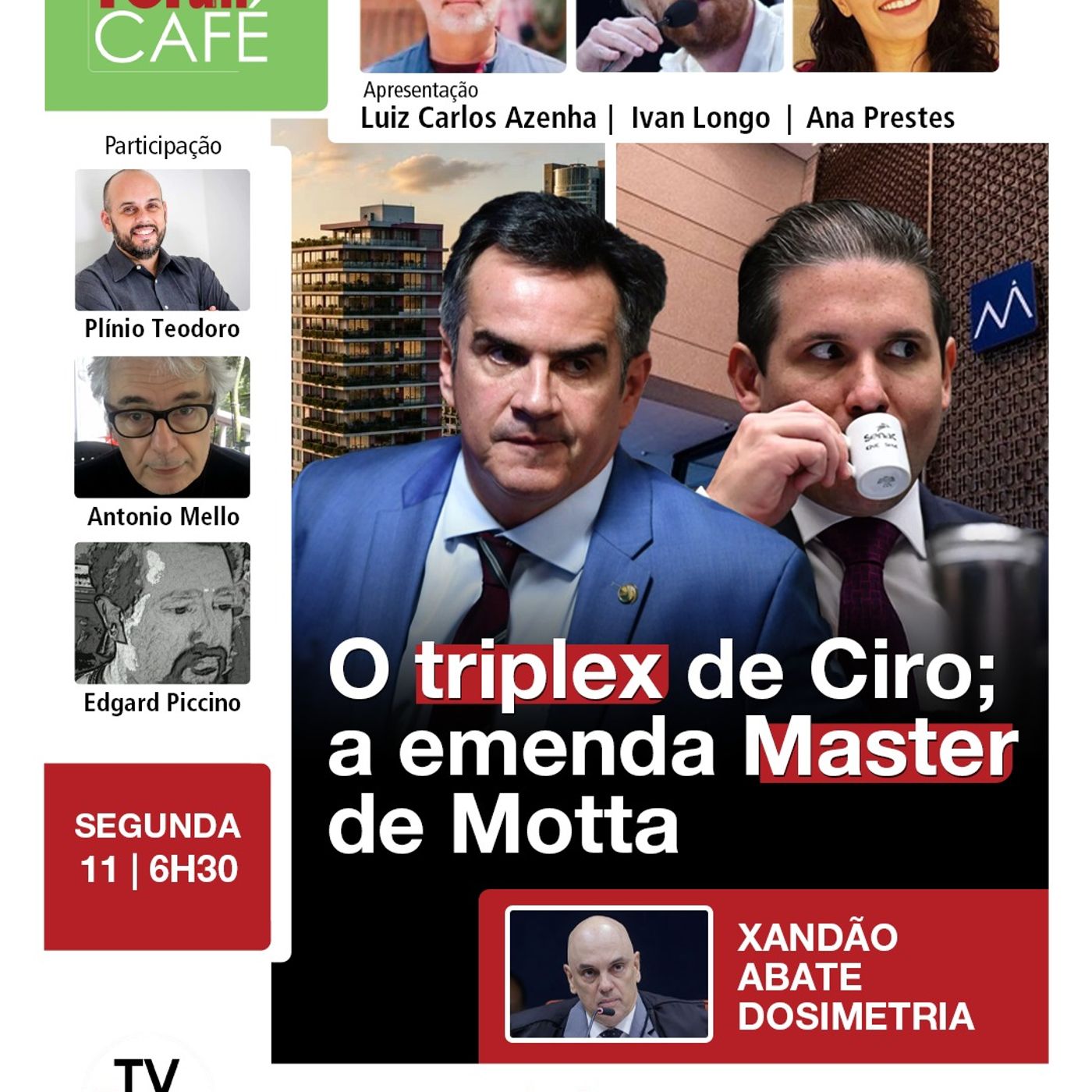 Ciro Nogueira tem triplex de R$ 22 milhões; Motta é suspeito de beneficiar banqueiro do Vorcaro