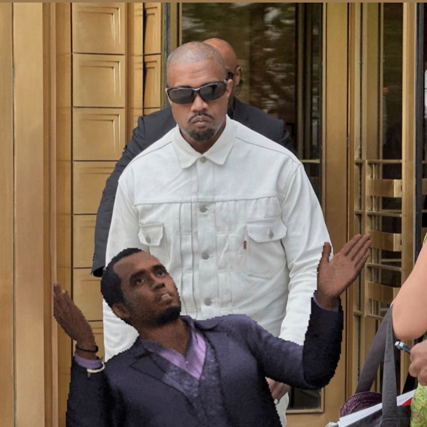 Kanye West ( DENIED COURTROOM Entrance!)