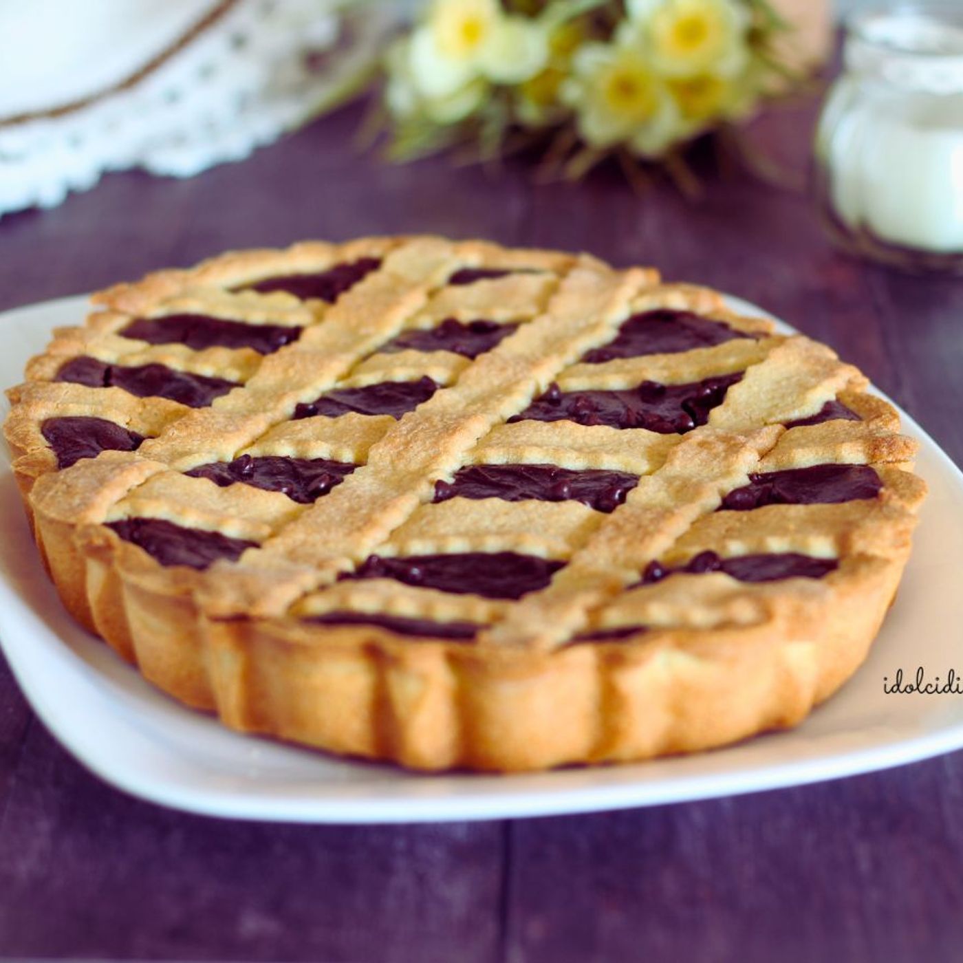 Crostata ricotta e cacao cremosa