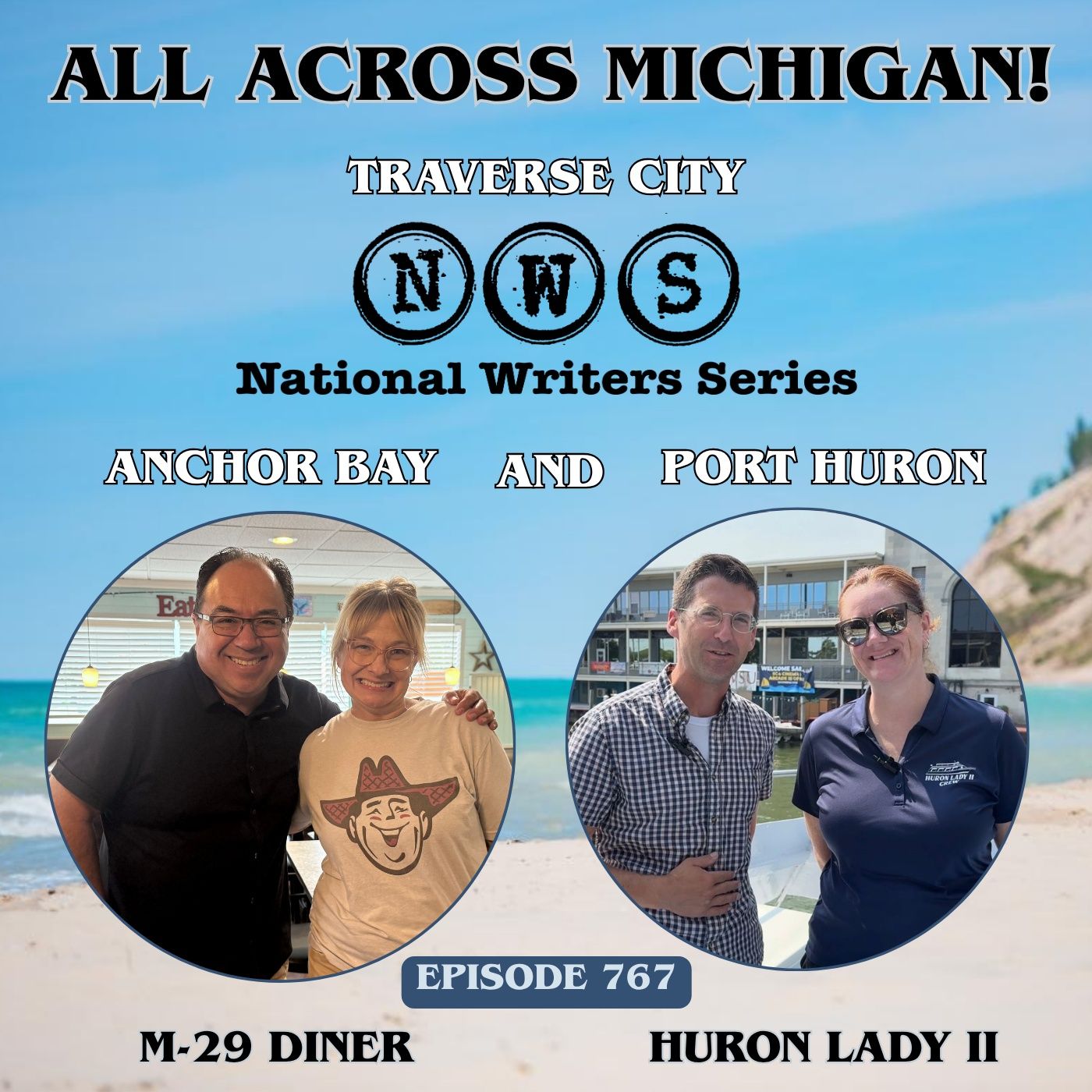 Traverse City's National Writers Series, Huron Lady II, M-29 Diner, Trevor Tkach (Aug. 29-30, 2026) episode artwork