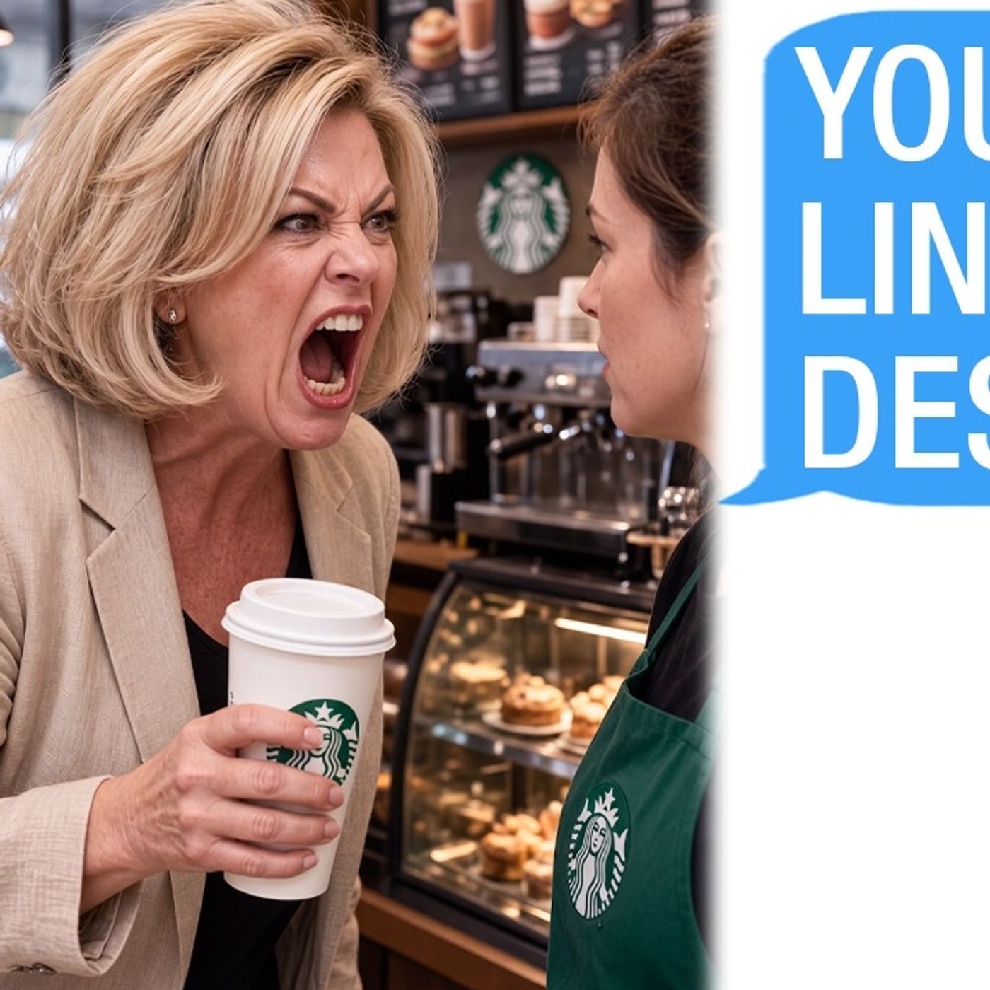 Karen ATTACKS Me for “Grabbing HER Coffee” at Starbucks, Claims I’m Cutting Line, I’m an Employee!