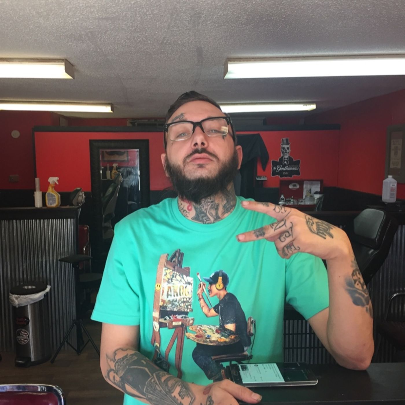 At gentlemans ink getting tattooed thumbnail