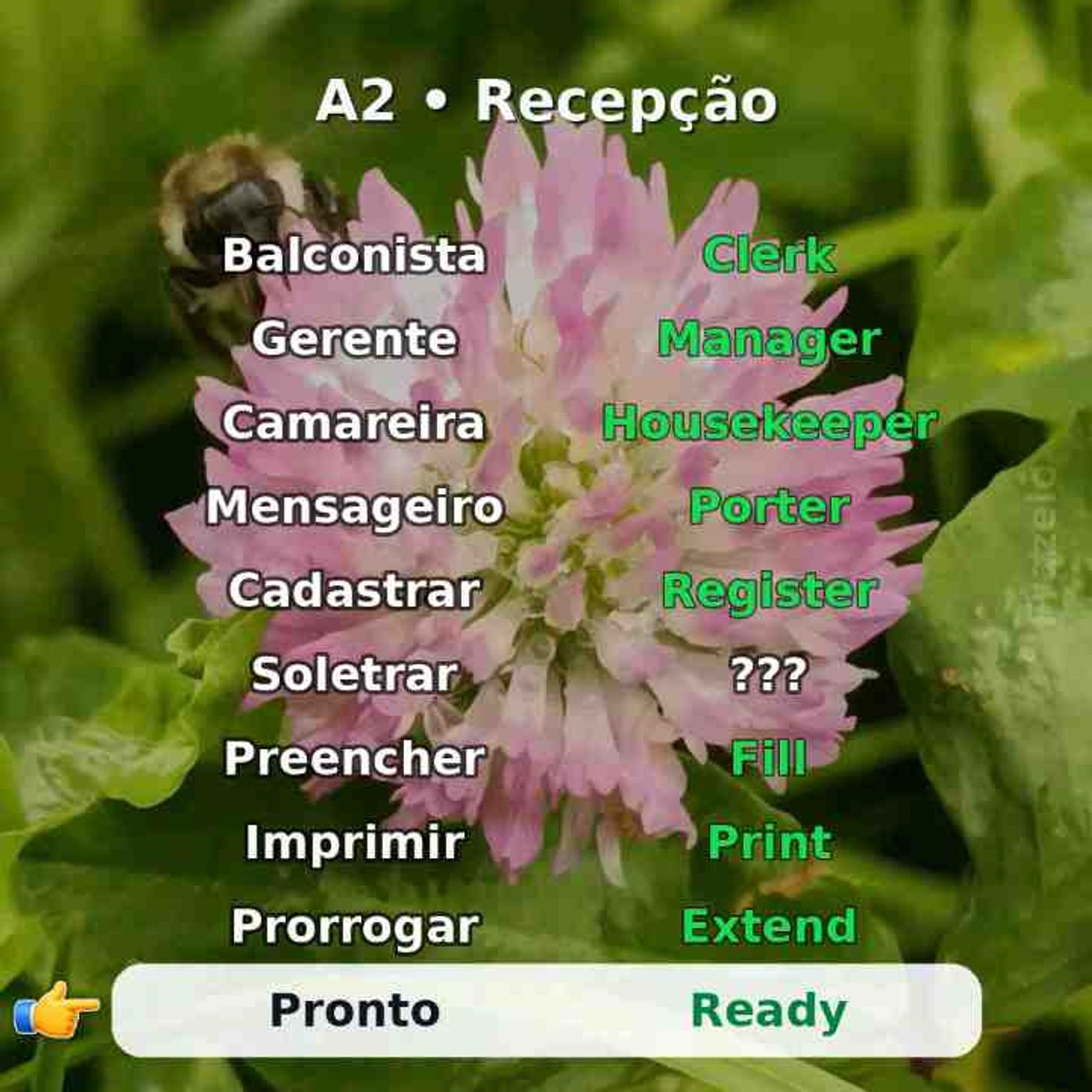 Salve e repita em voz alta_ recepção.]