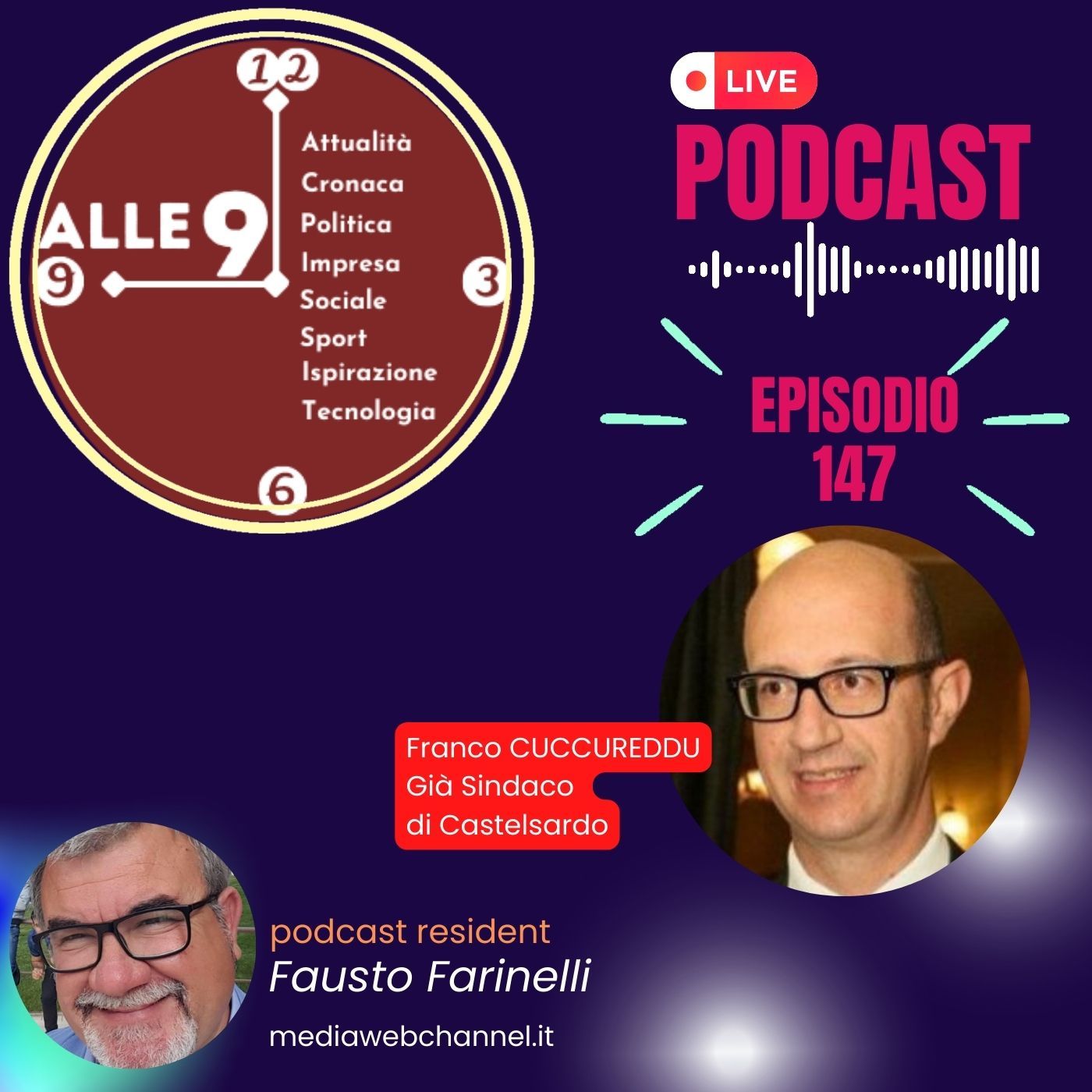 episodio nr 147, ospite Franco Cuccureddu già Sindaco di Castelsardo