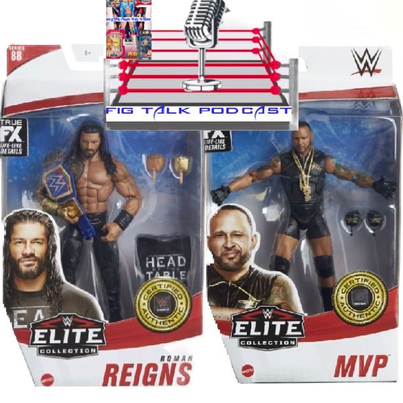 Wrestling Figure News Network Special Review: WWE Mattel Elite 88 Roman Reigns & MVP episode artwork