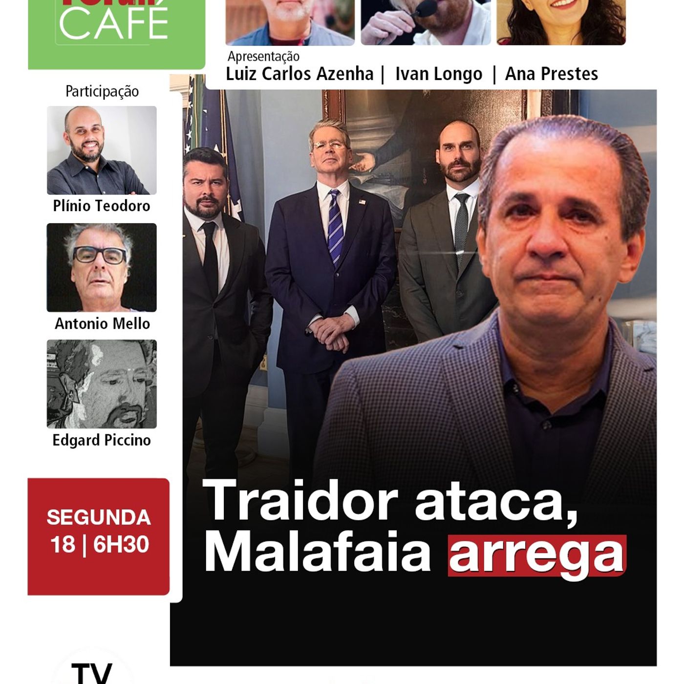 Eduardo Bolsonaro consegue audiência negada a Haddad e Malafaia agora fala fino | Fórum Café | 18.8