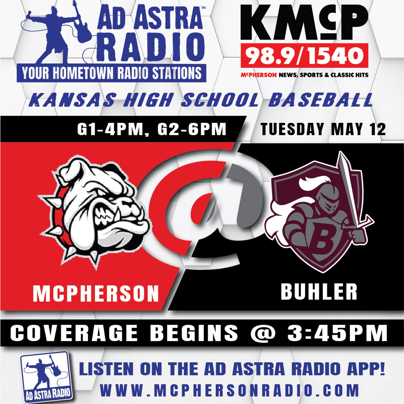 McPherson Bullpups at Buhler Crusaders High School Baseball (Game 1 McPherson Broadcast-May 12, 2026) episode artwork