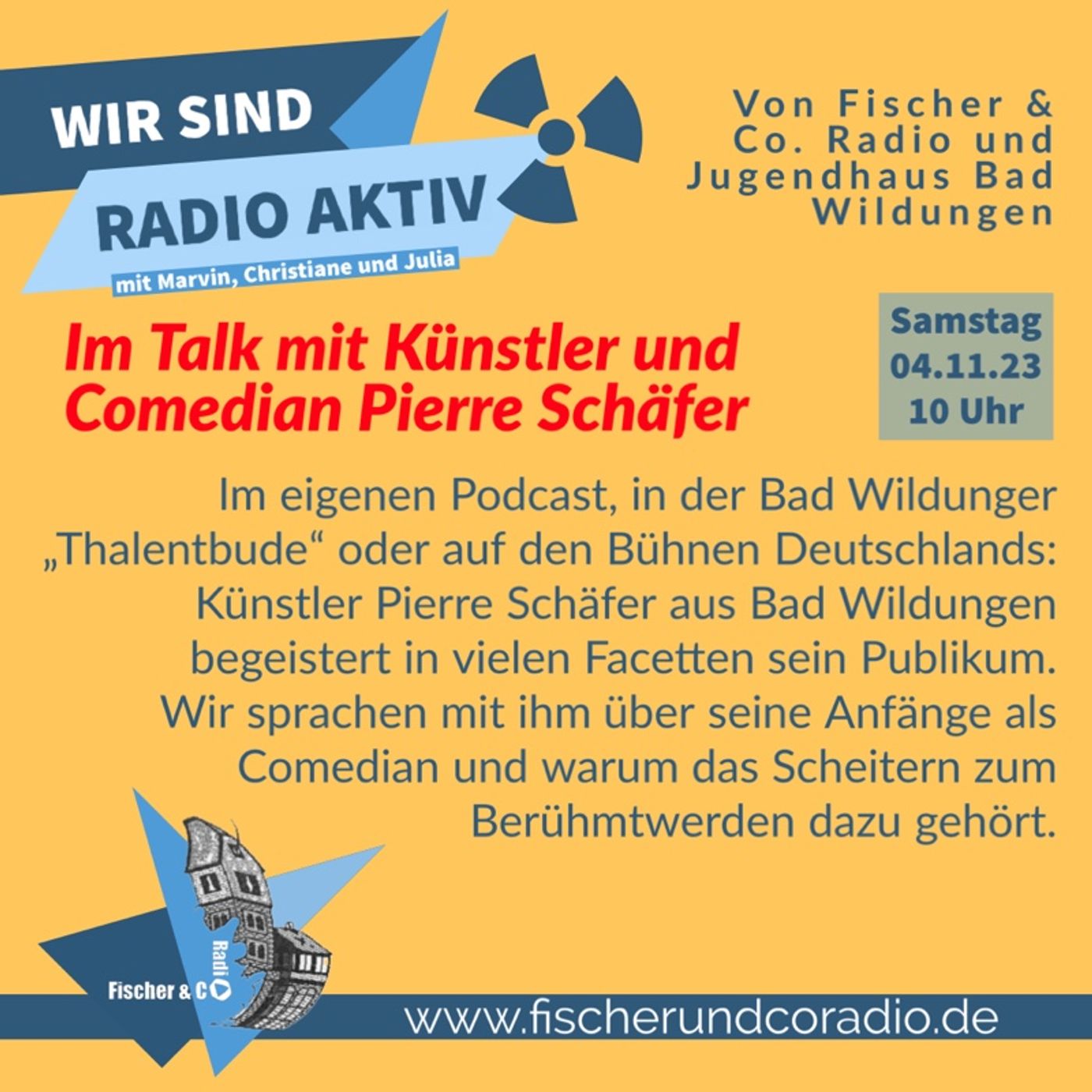 Künstler Pierre Schäfer im Talk - WIR SIND RADIO AKTIV