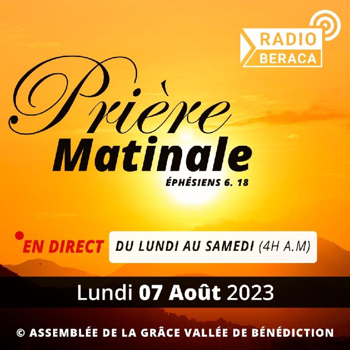 Lundi 07 Août 2023 episode artwork
