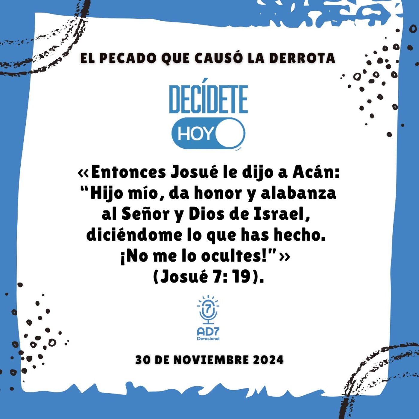 El pecado que causó la derrota | Devocional de Jóvenes | 30 de noviembre 2024