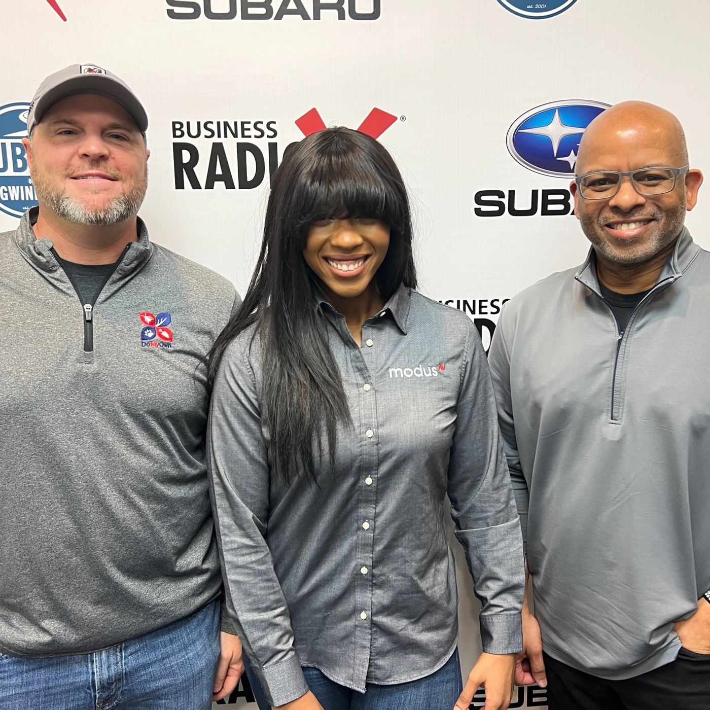 Michael Gossling with DoMyOwn Lawn Care & Pest Control and Mark Kiffin & Chelsea Wright with Modus AV episode artwork