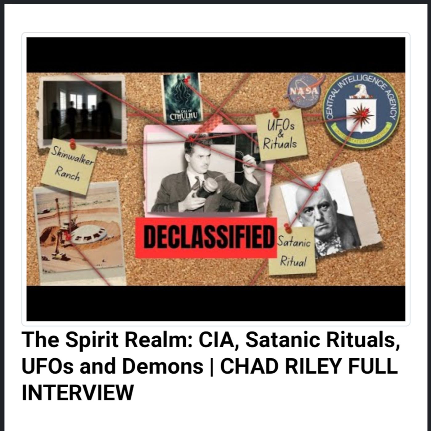 The Spirit Realm: CIA, Satanic Rituals, UFOs and Demons | CHAD RILEY FULL INTERVIEW episode artwork