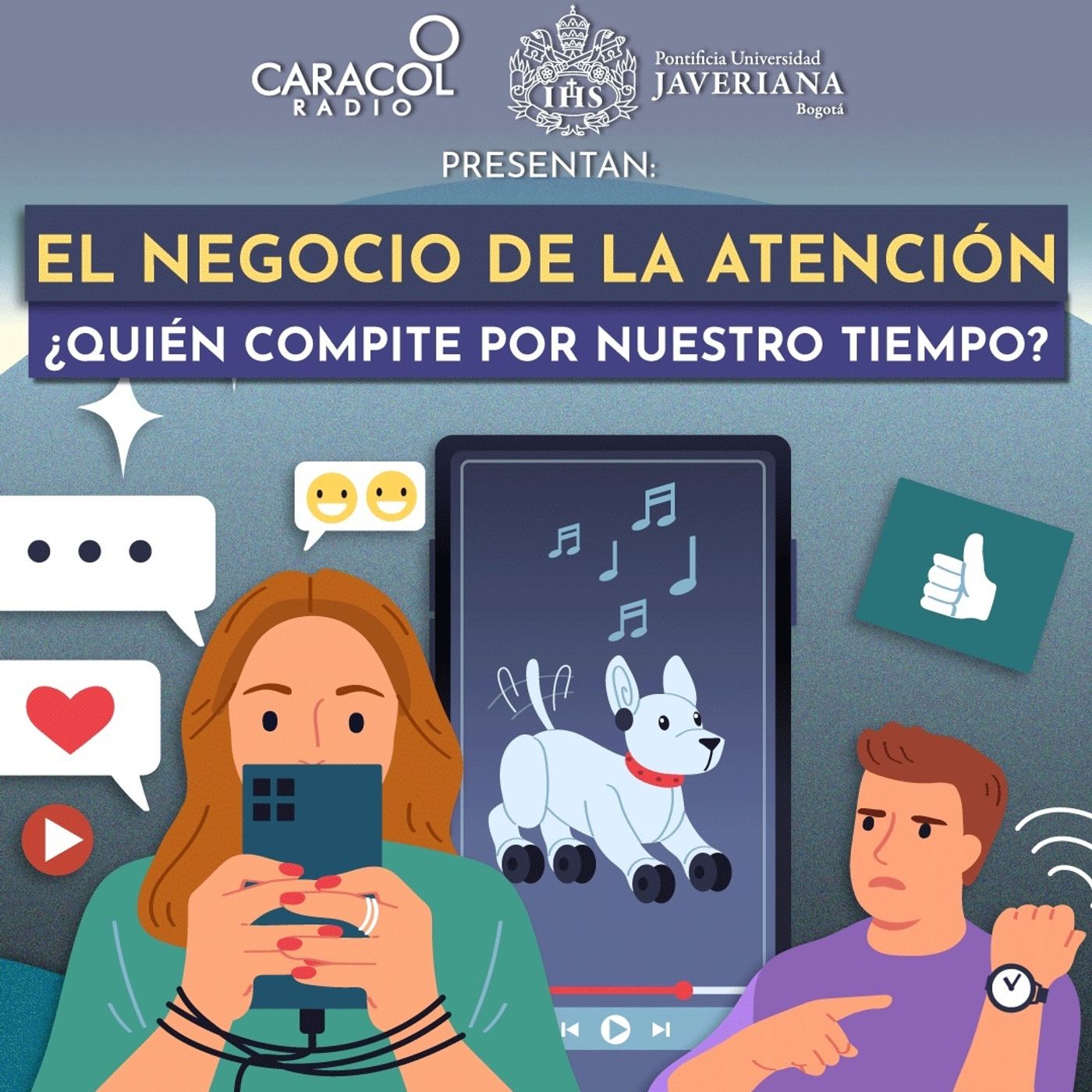 El negocio de la atención: ¿Quién compite por nuestro tiempo? | Especiales Caracol Radio-Javeriana episode artwork