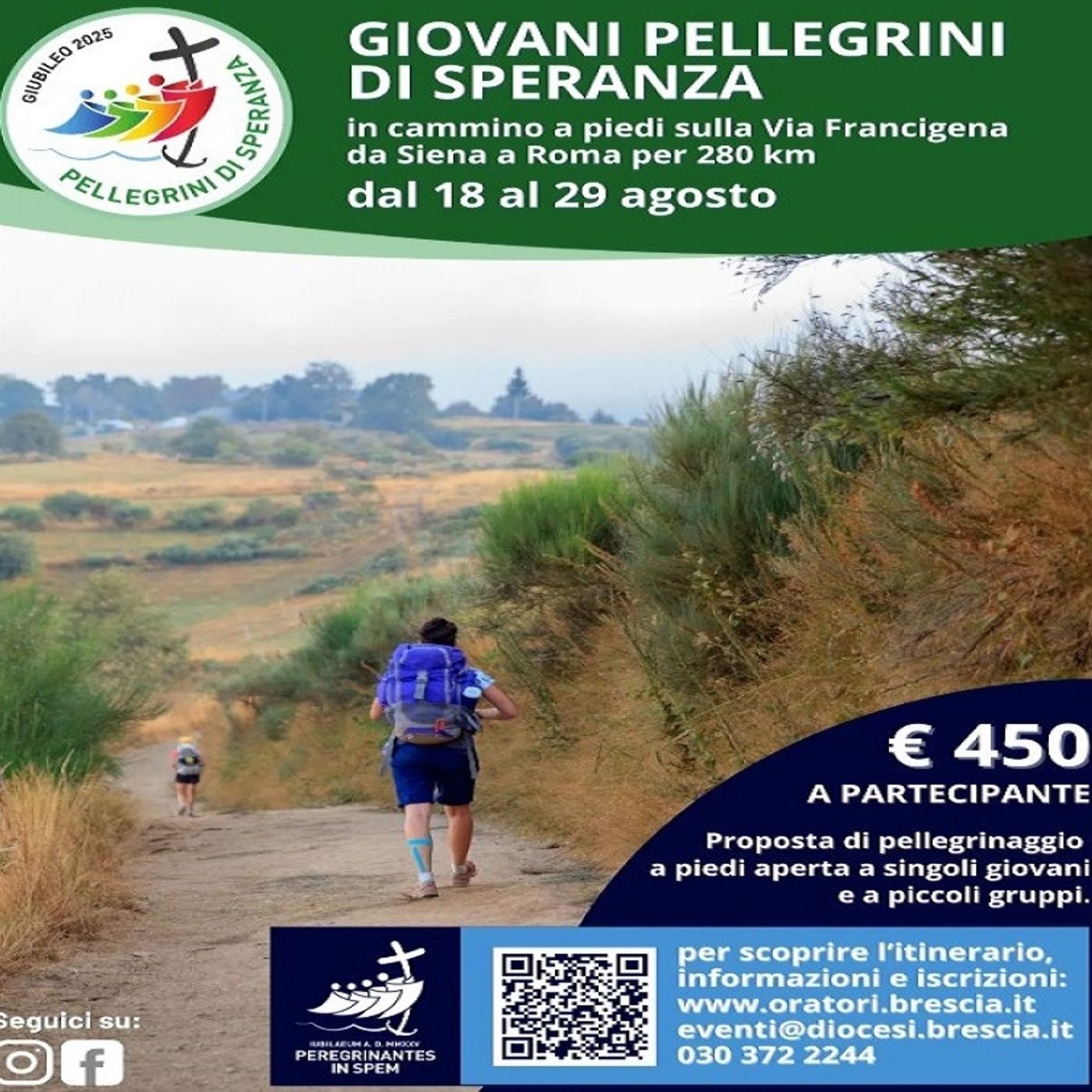 Un pellegrinaggio di 280 km per raggiungere la Porta Santa: intervista a don Andrea Zani  -  21 marzo 2025 episode artwork