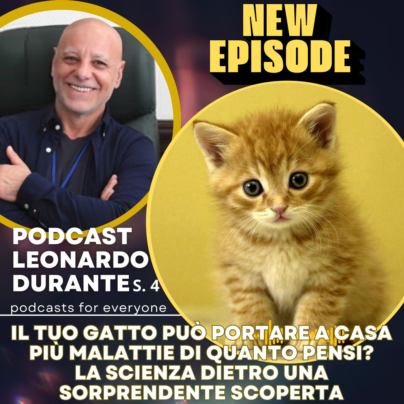 Episodio 388 del 31/07/26. Il tuo gatto può portare a casa più malattie di quanto pensi? La scienza dietro una sorprendente scoperta episode artwork