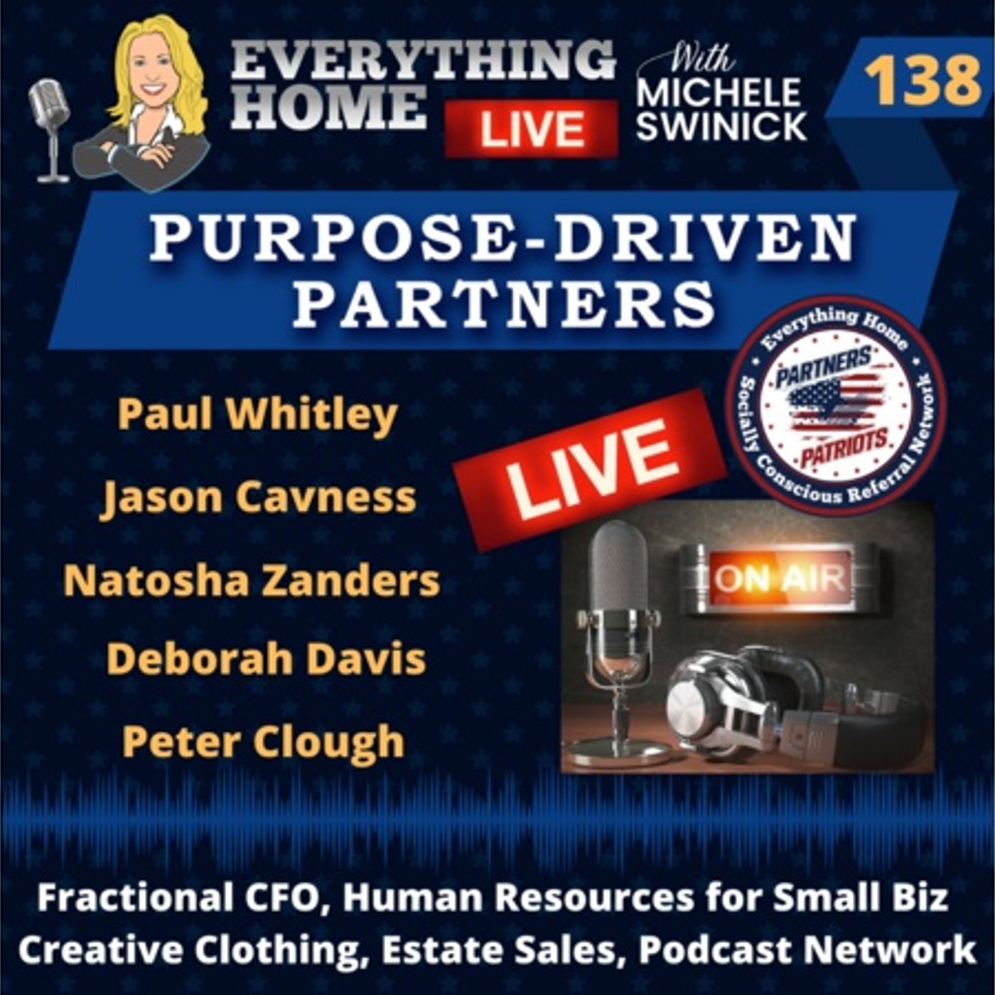 138 LIVE: Fractional CFO, HR, Creative Clothing, Estate Sales, Podcast Network episode artwork