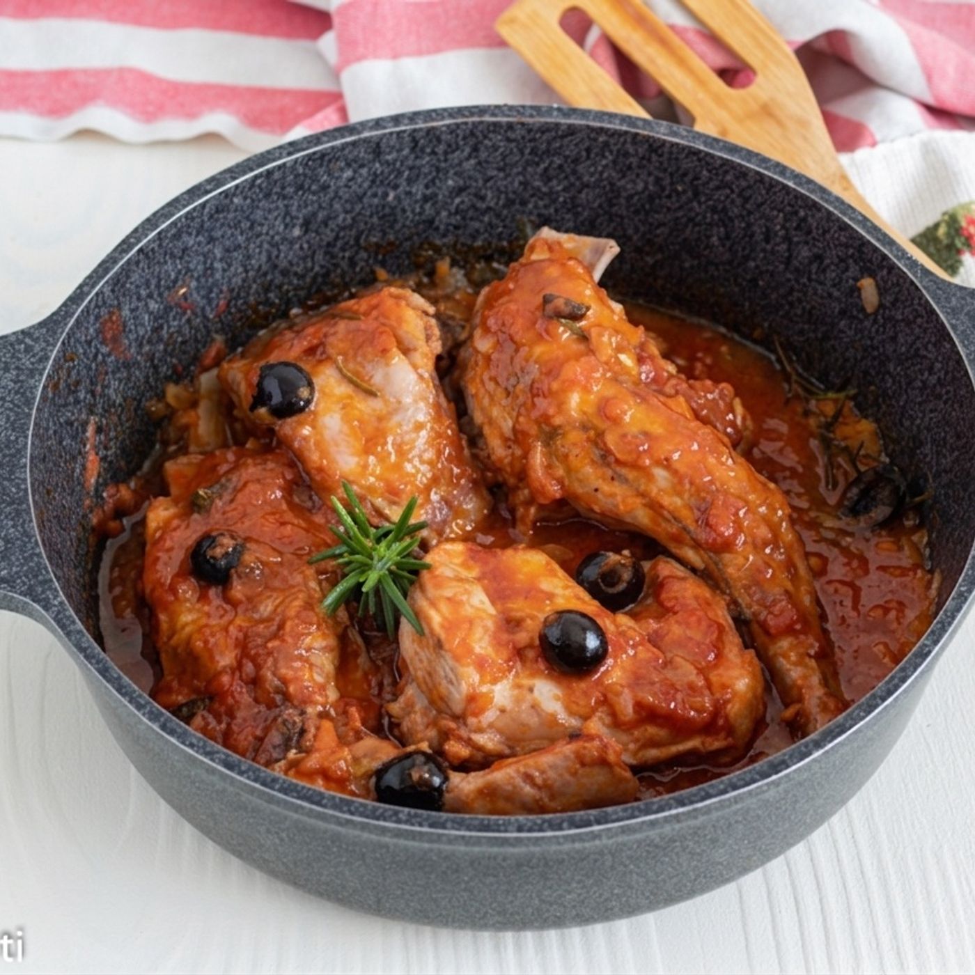 Pollo alla Cacciatora in Padella