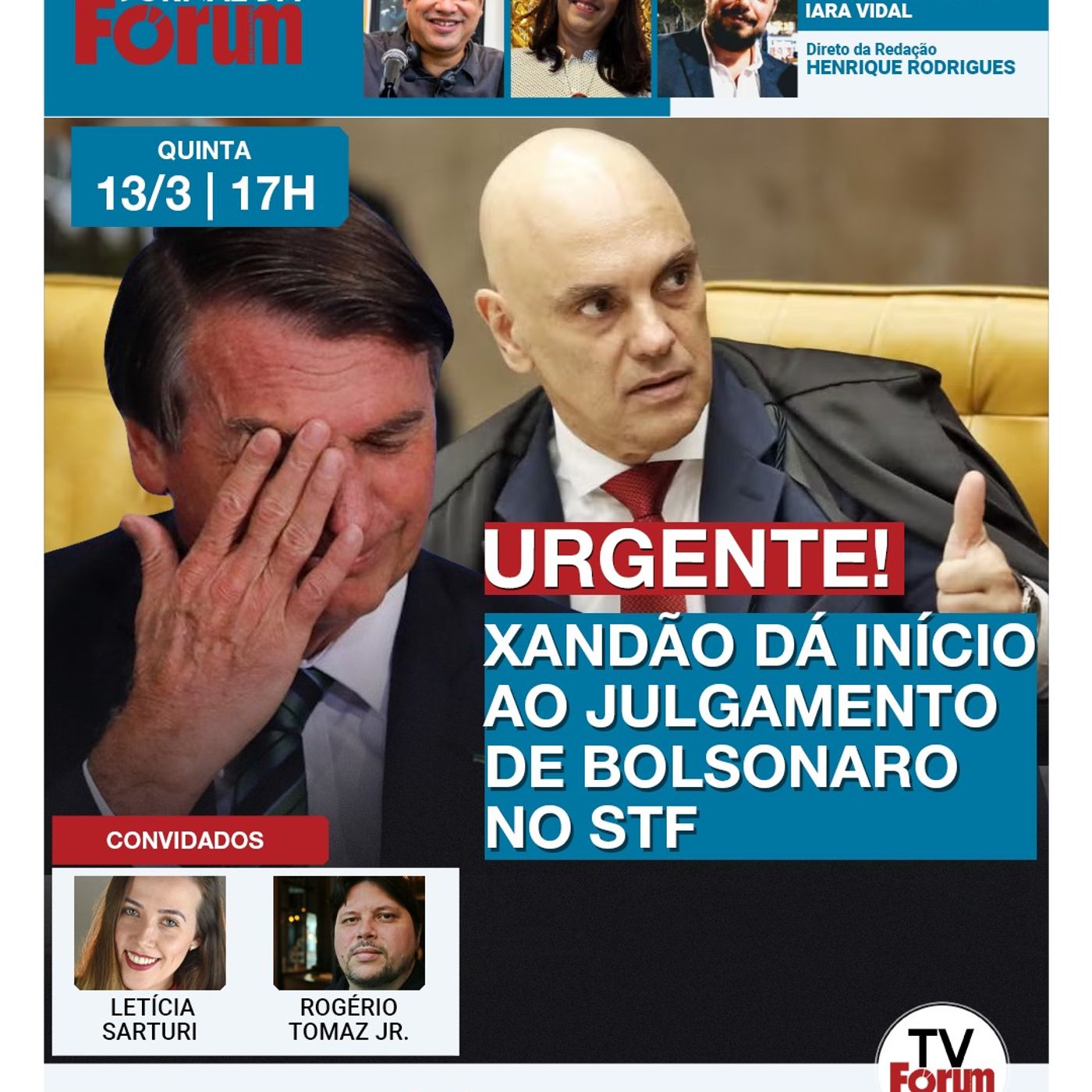 Urgente! Denúncia contra Bolsonaro vai a julgamento no STF | 13.03.25 episode artwork