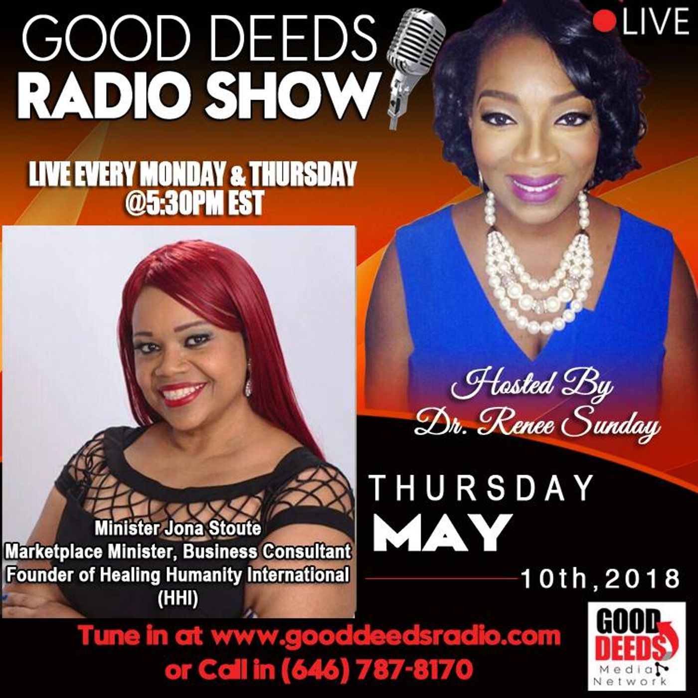 Minister Jona Stoute Marketplace Minister Business Consultant on Good Deeds episode artwork