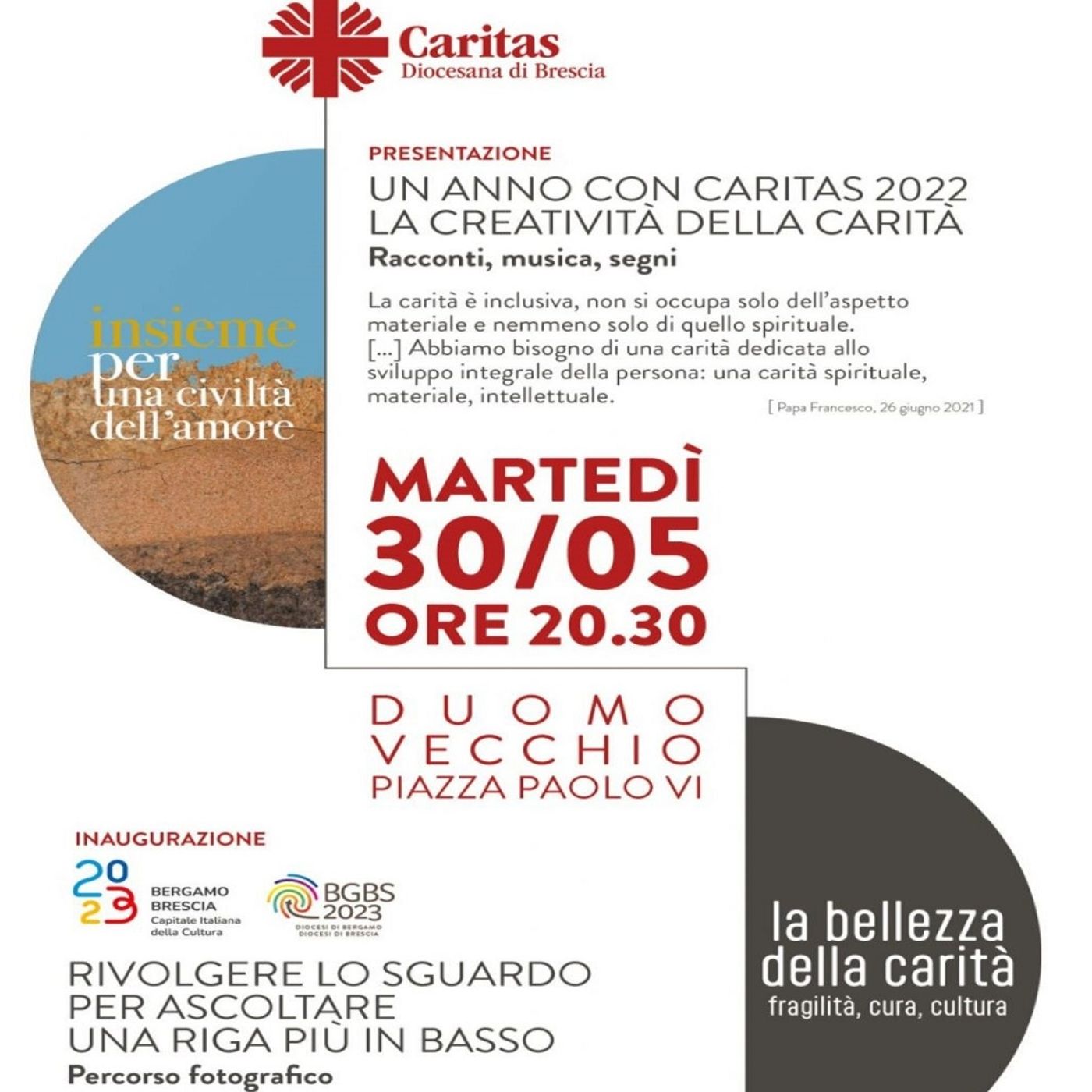 Il 30 maggio Caritas Diocesana si racconta in Duomo Vecchio: intervista a Chiara Buizza  -  25 maggio 2023 episode artwork