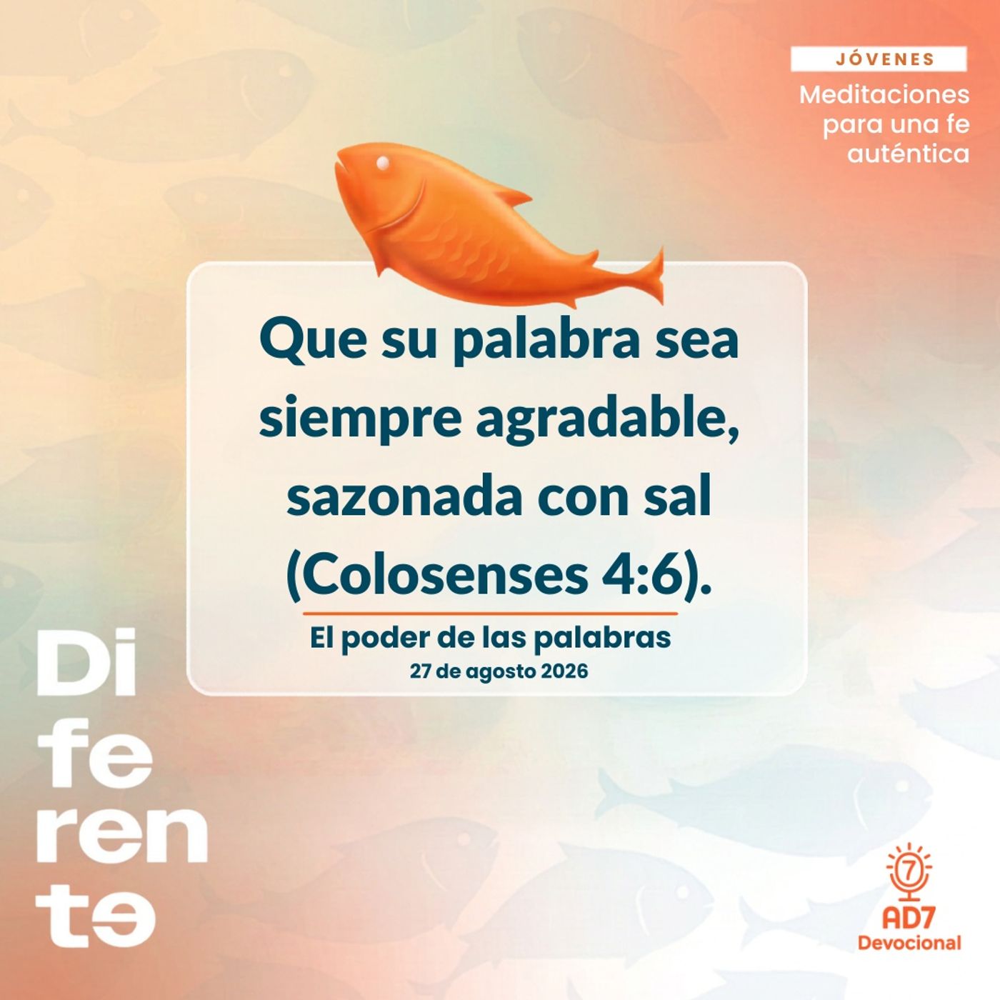 El poder de las palabras ~ Devocional de Jóvenes ~ 27 de agosto 2026 episode artwork