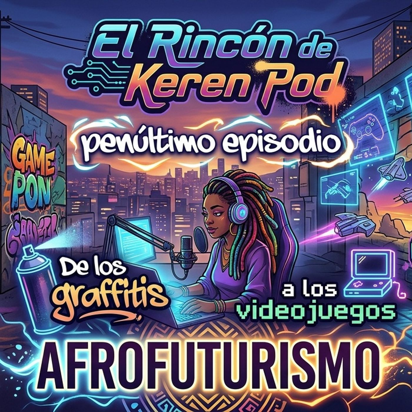 EP4: afrofuturismo DE LOS GRAFFITIS A LOS VIDEOJUEGOS "Imaginarios del porvenir" episode artwork
